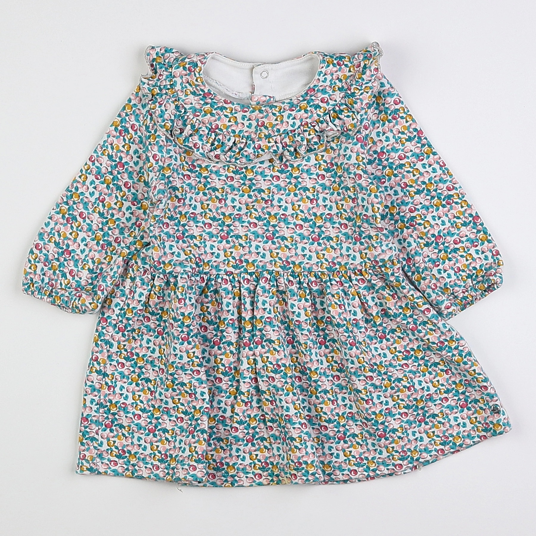 Petit Bateau - robe multicolore - 12 mois