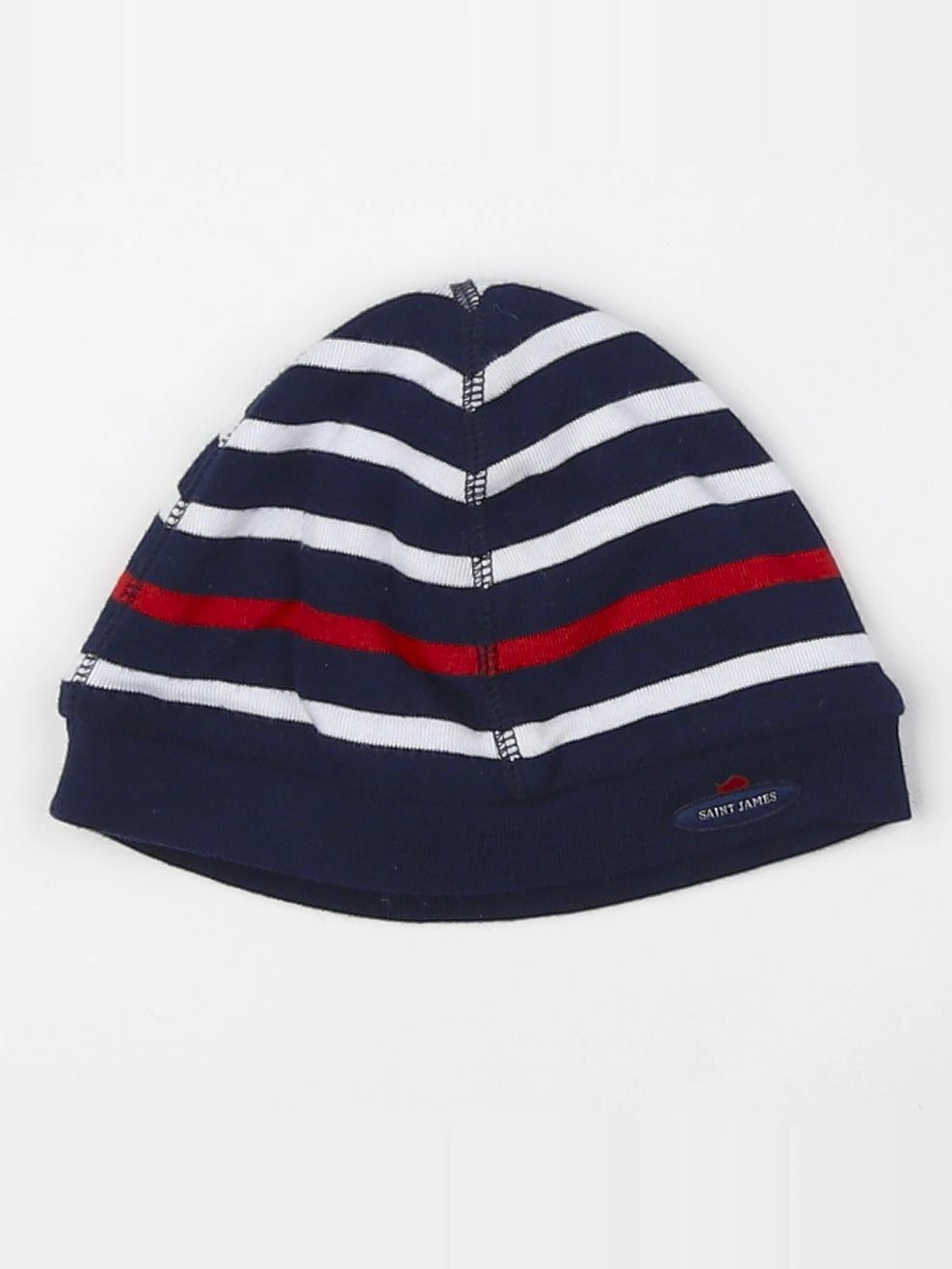 Saint James - bonnet bleu, blanc - 6/9 mois