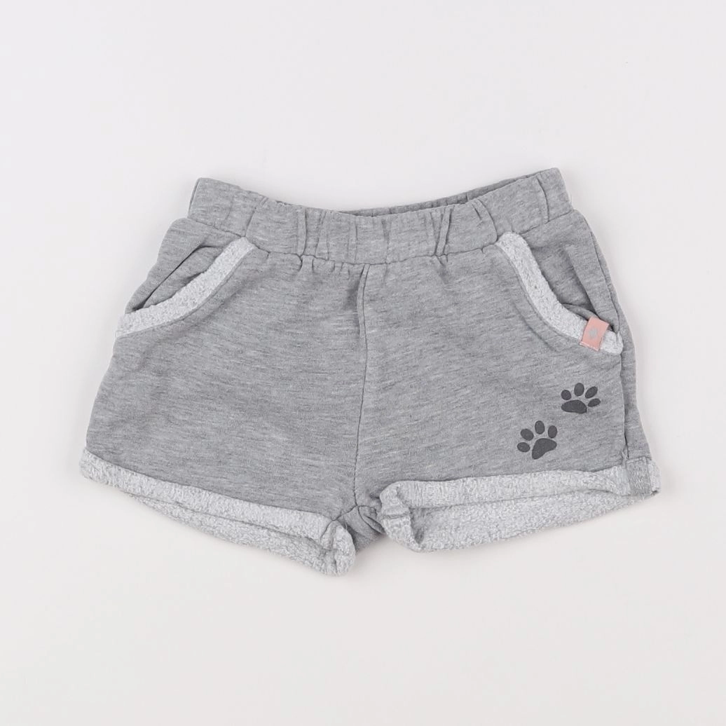 Vertbaudet - short gris - 18 mois