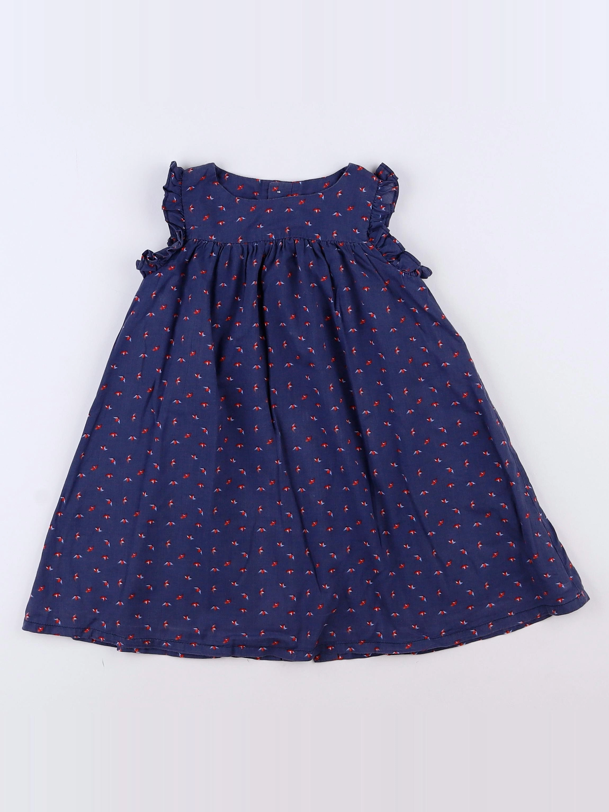 Boutchou - robe bleu - 12 mois