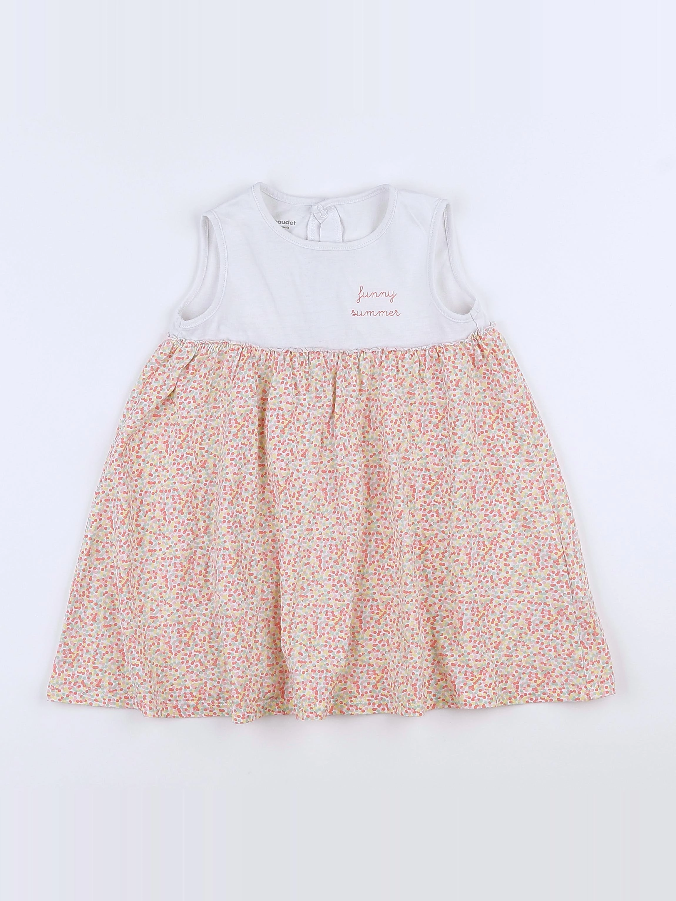 Vertbaudet - robe multicolore - 18 mois