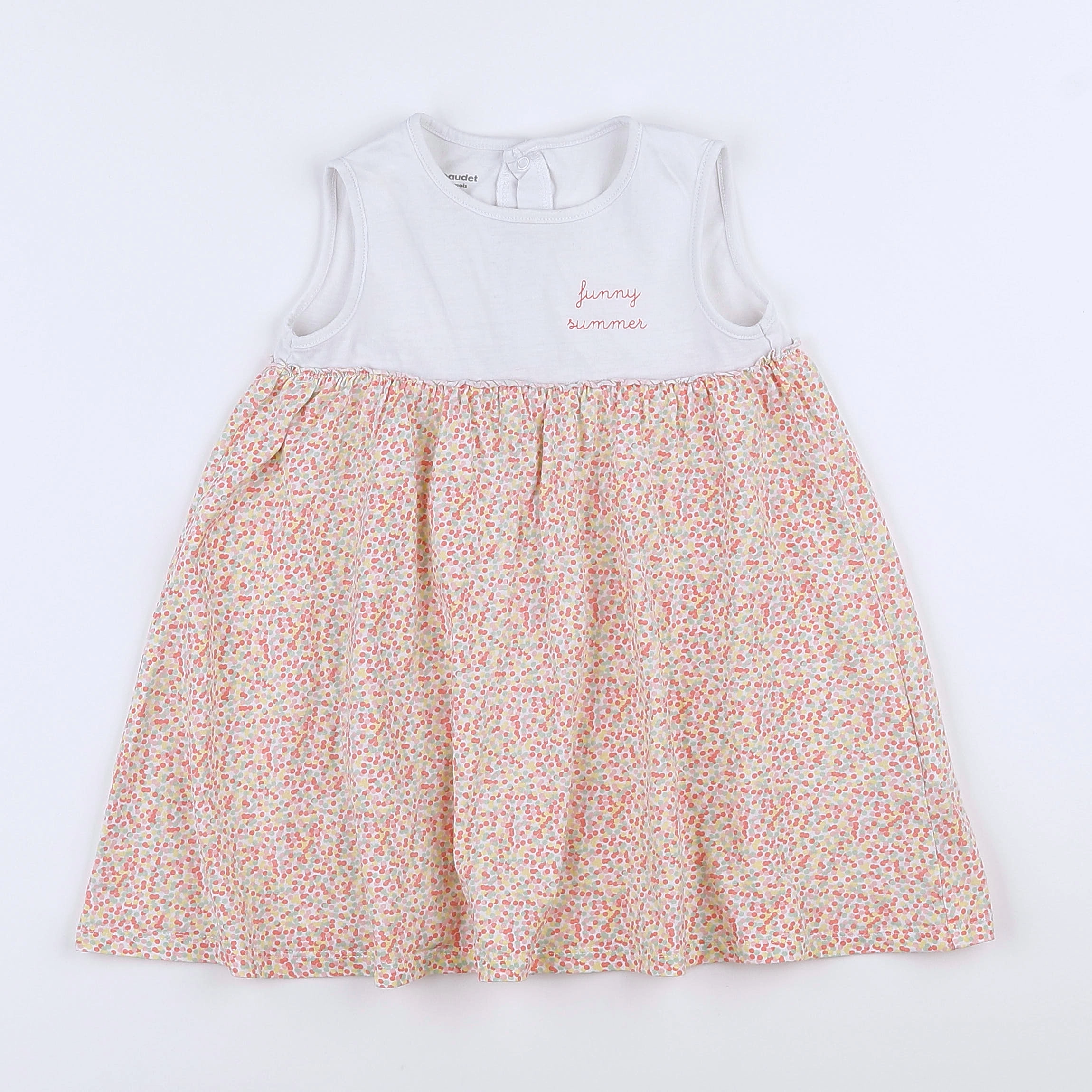 Vertbaudet - robe multicolore - 18 mois