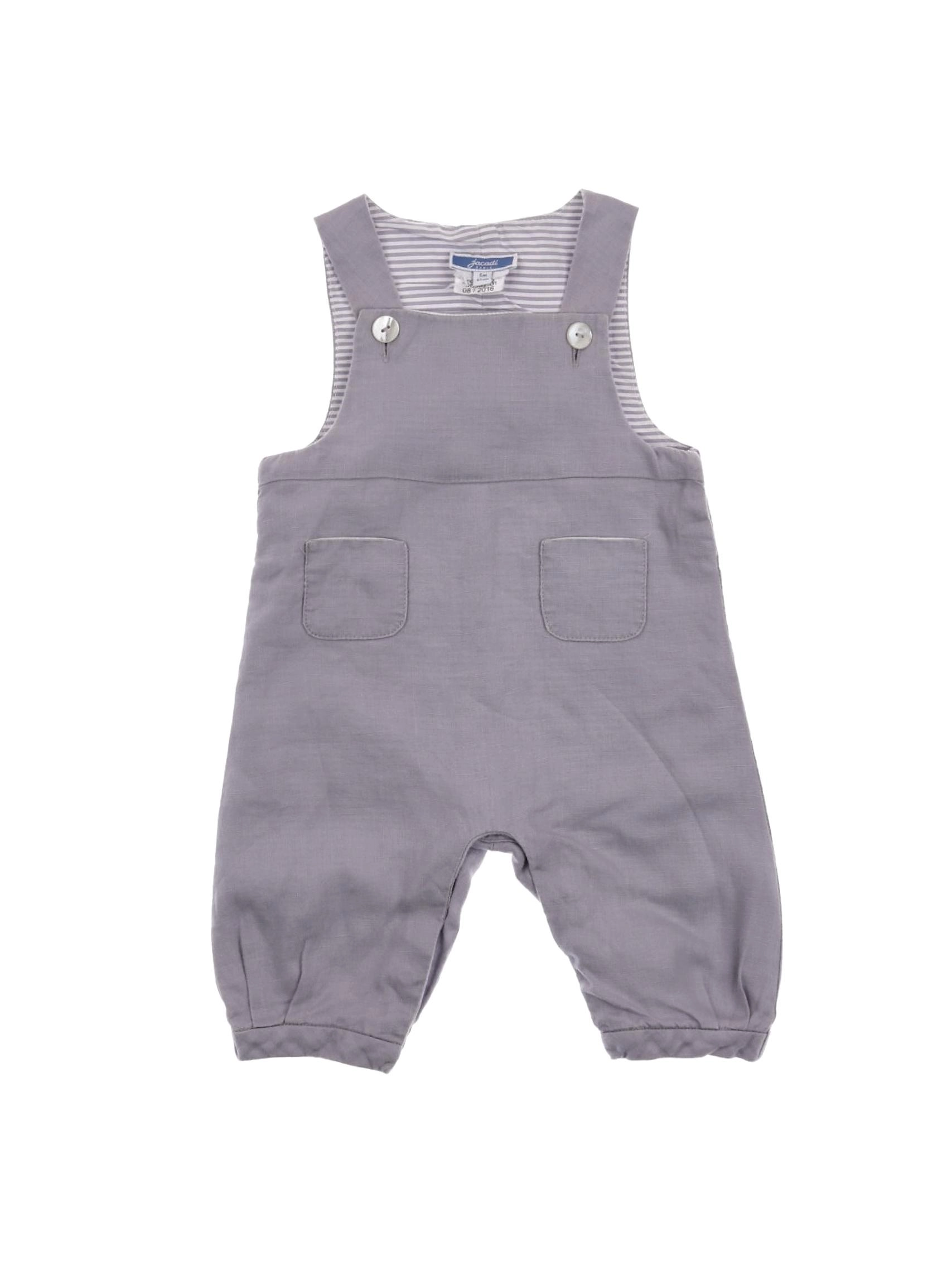 Jacadi - salopette gris - 6 mois