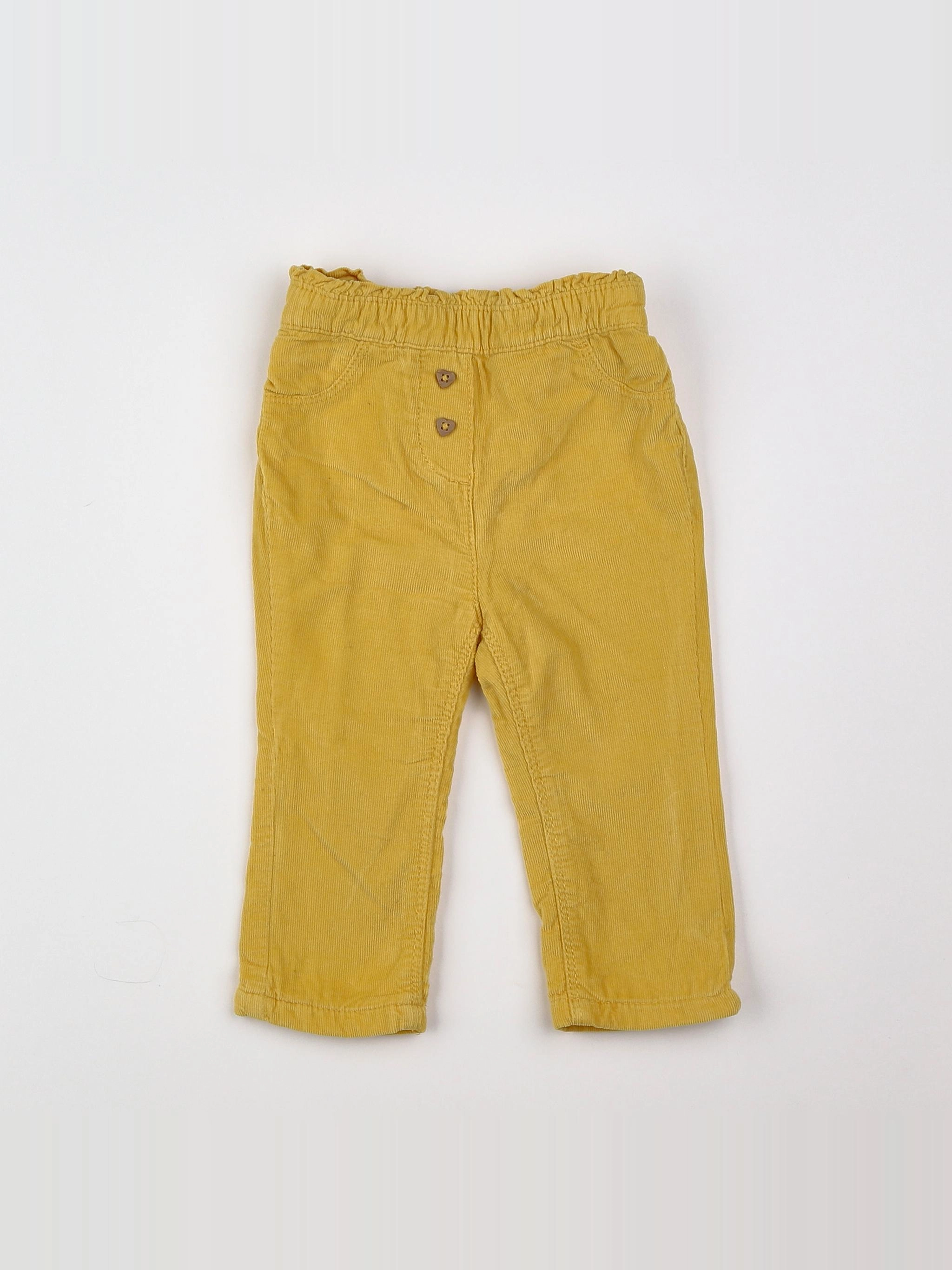 Tape à l'oeil - pantalon jaune - 12 mois