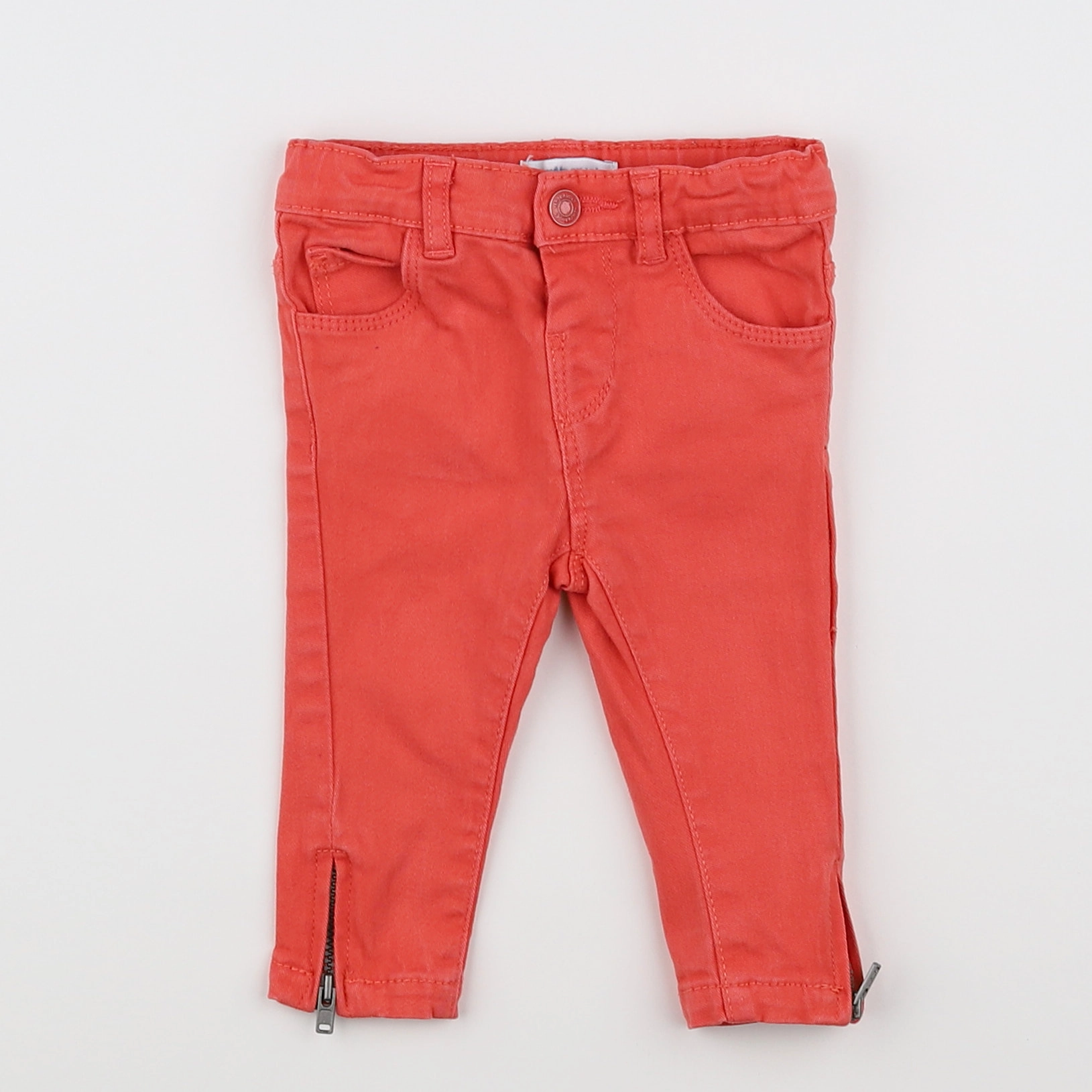 Vertbaudet - pantalon orange - 6 mois