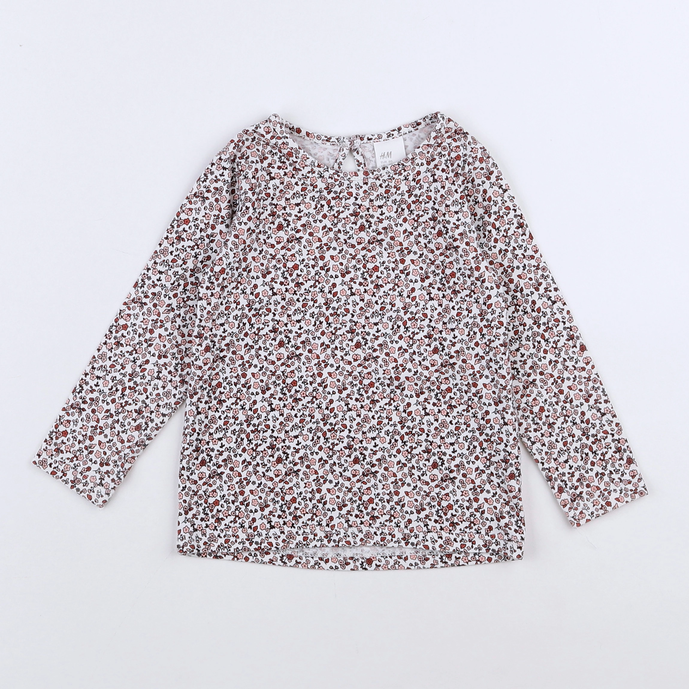 H&M - tee-shirt rose - 12 mois