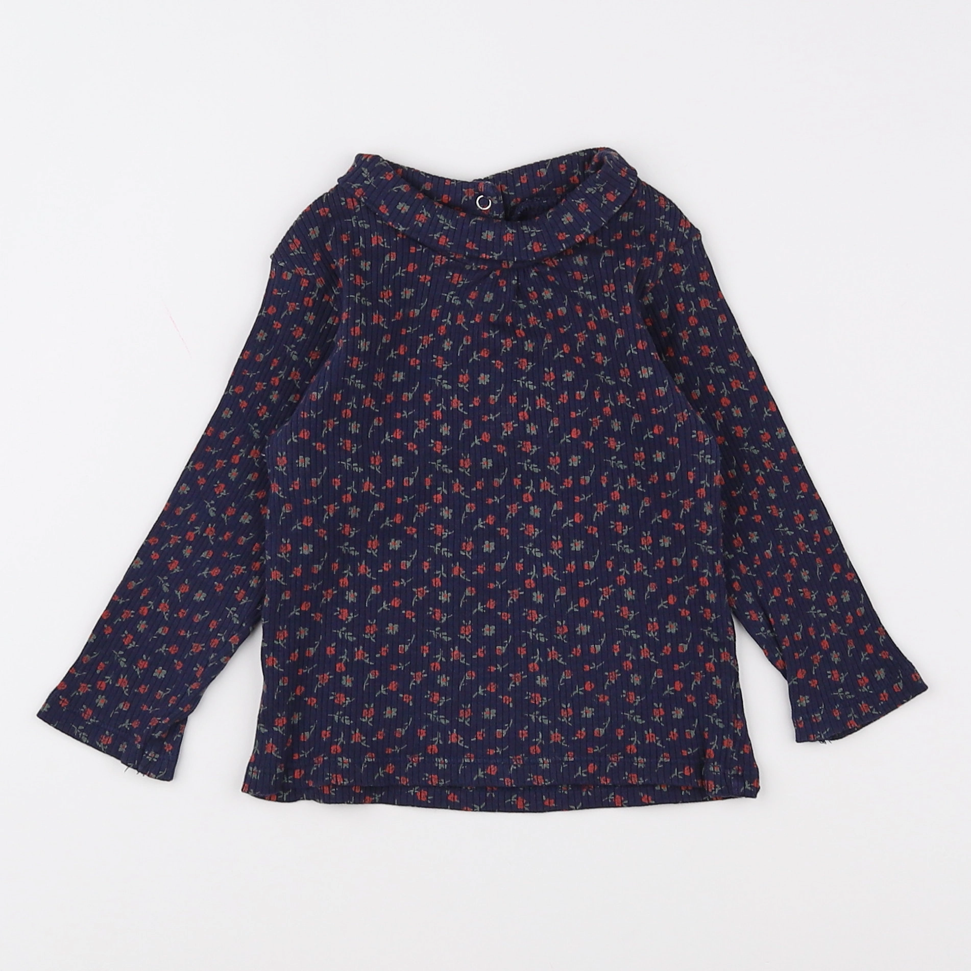 Vertbaudet - tee-shirt bleu - 12 mois