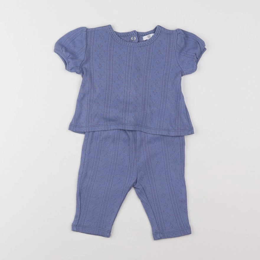 La Redoute - ensemble bleu - 3 mois