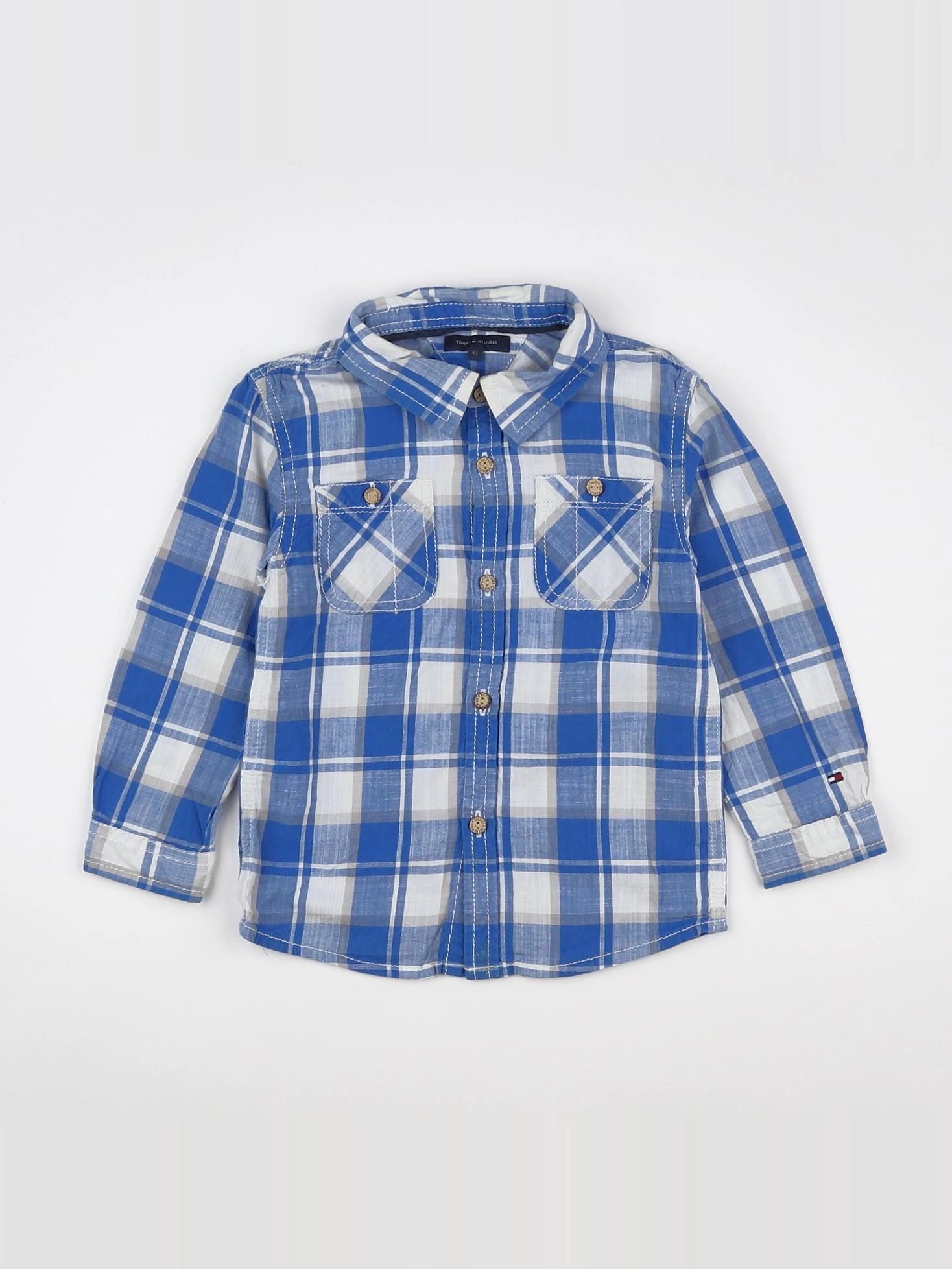 Tommy Hilfiger - chemise blanc, bleu - 2/3 ans