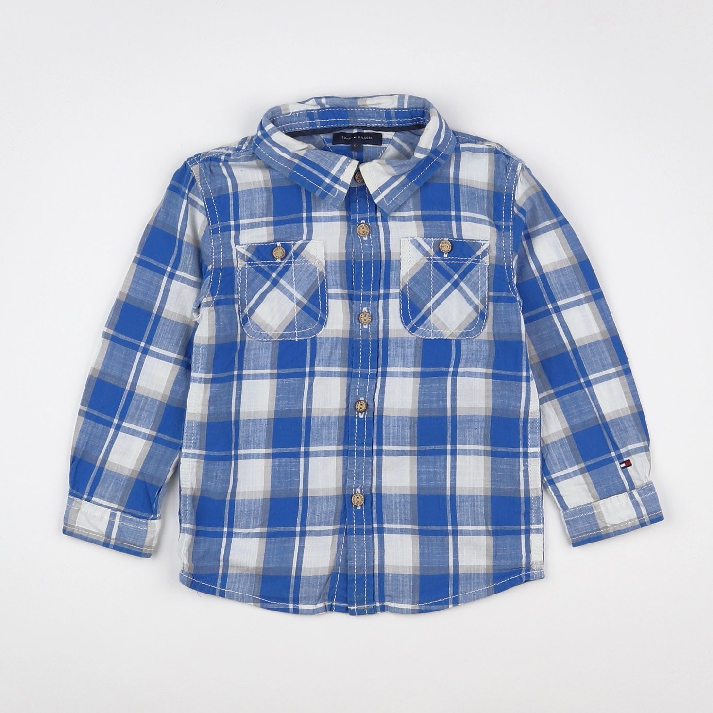 Tommy Hilfiger - chemise blanc, bleu - 2/3 ans