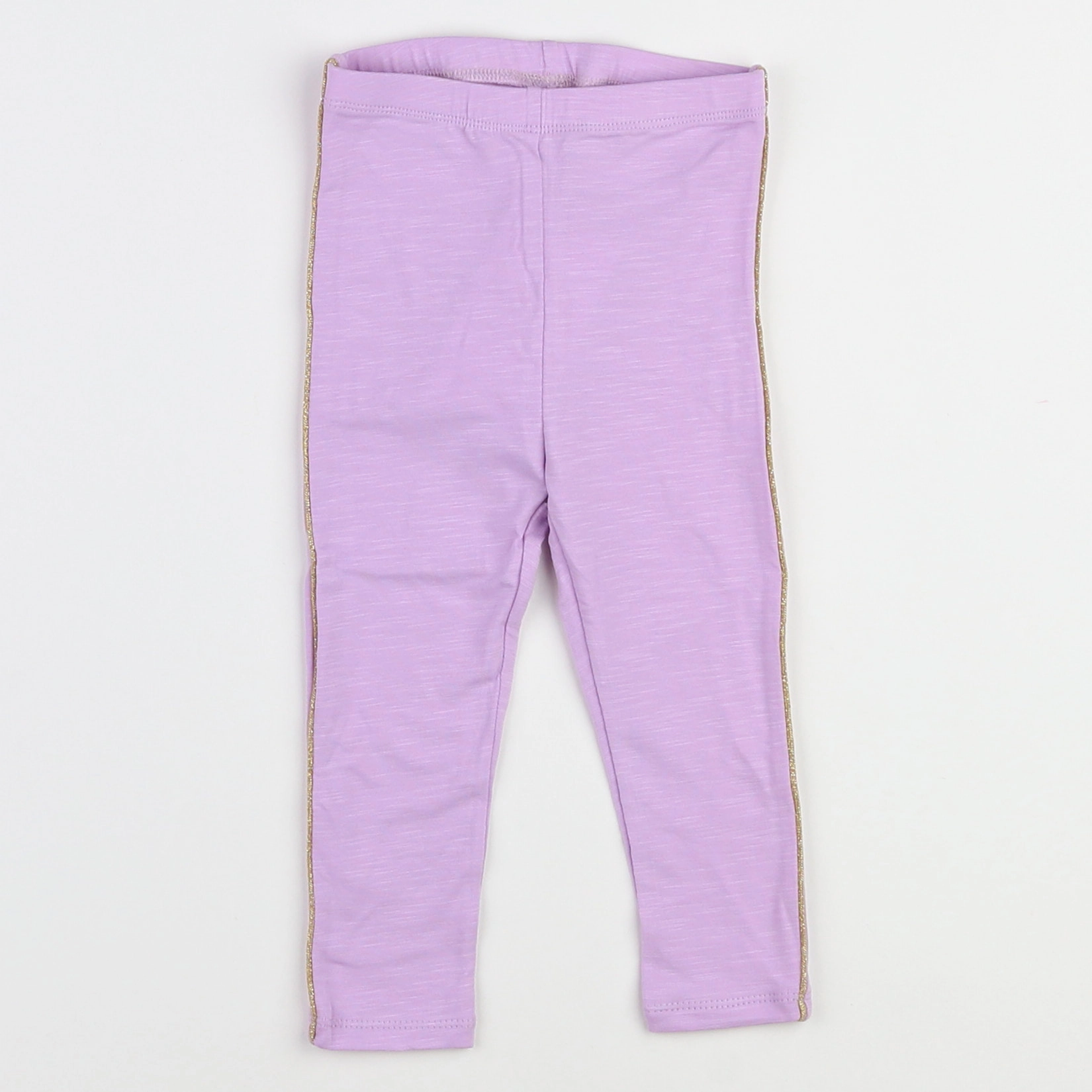 Soft Gallery - legging violet, or (neuf) - 9 mois
