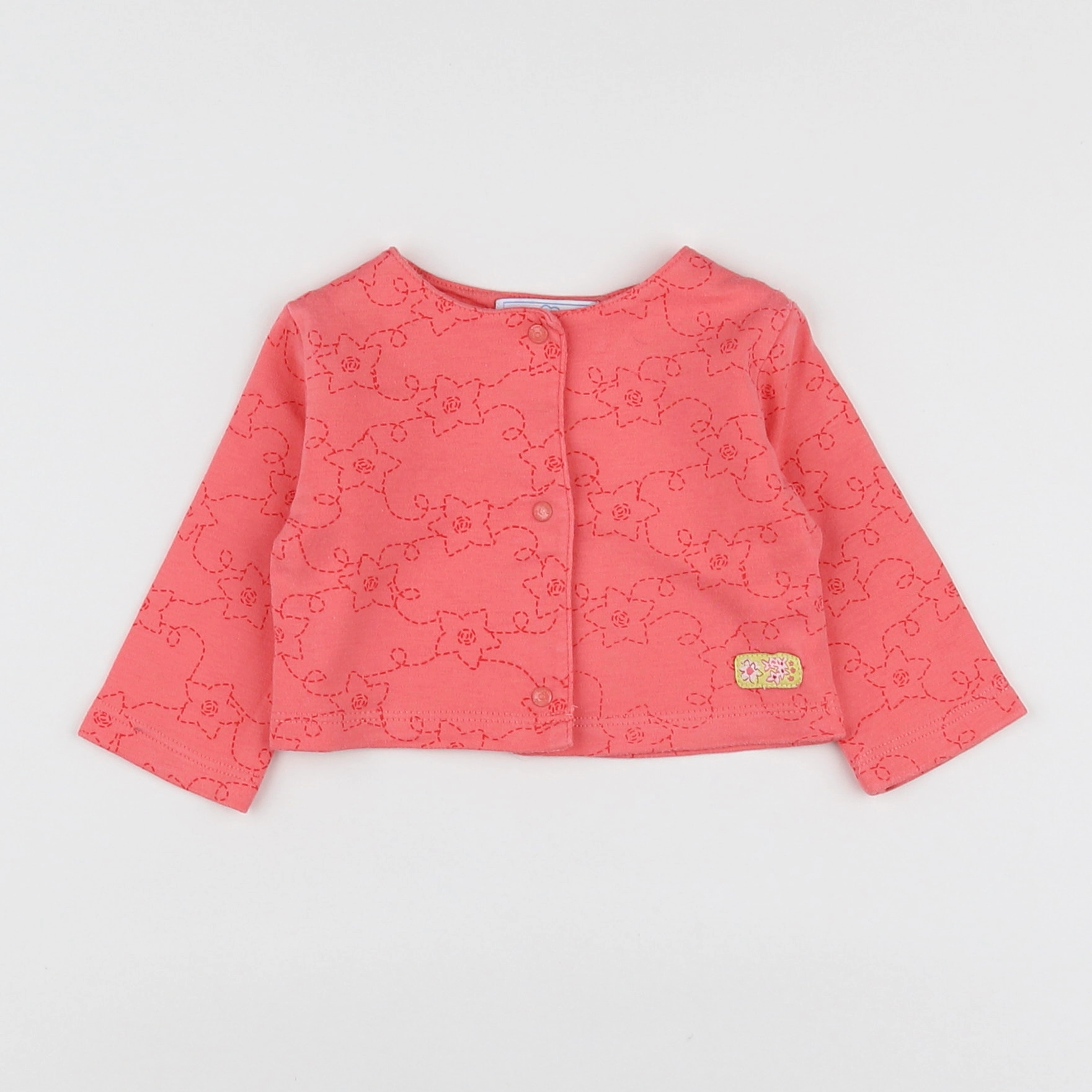 Vertbaudet - gilet rose - 3 mois