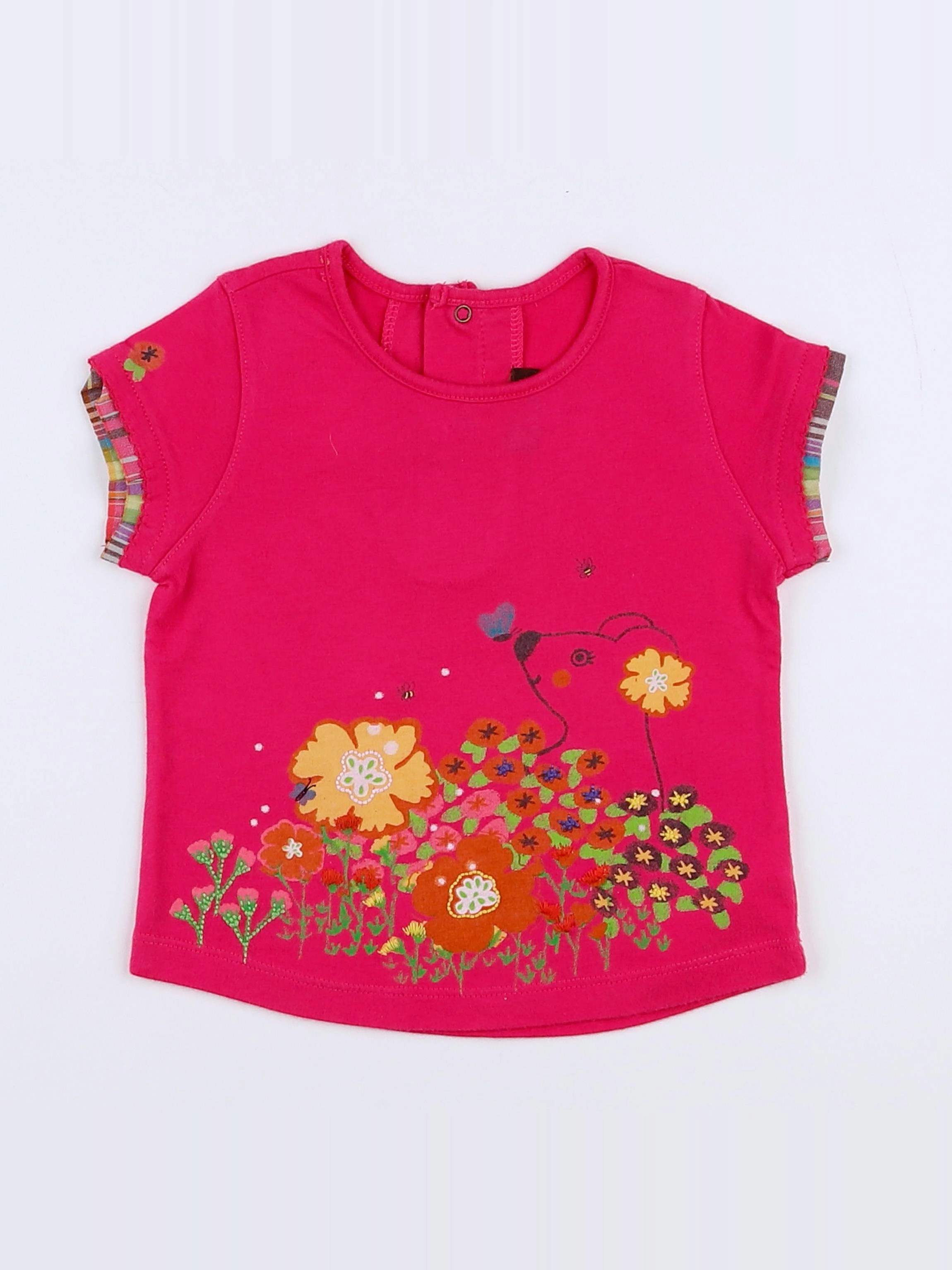 Catimini - tee-shirt rose - 12 mois