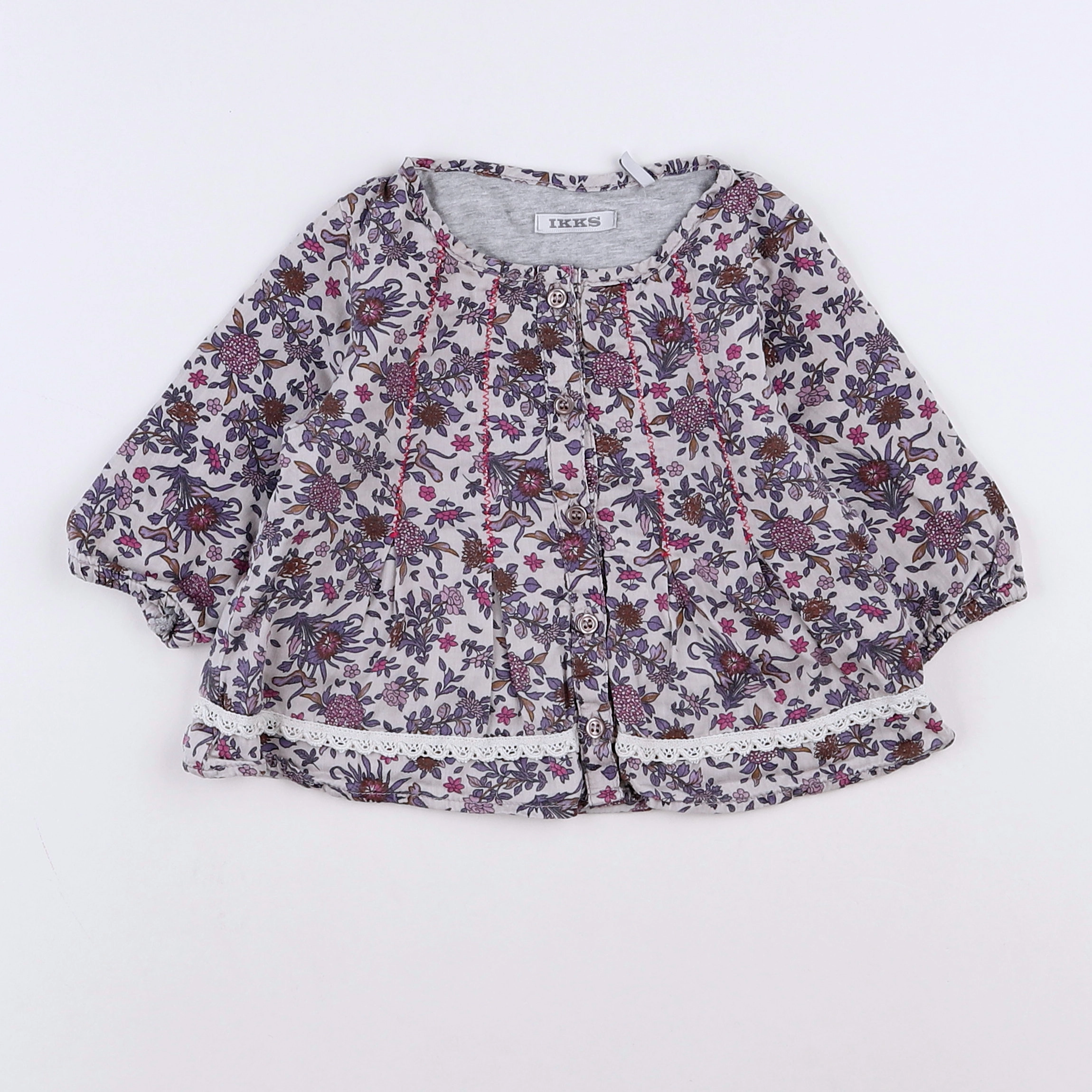IKKS - blouse violet - 3 mois