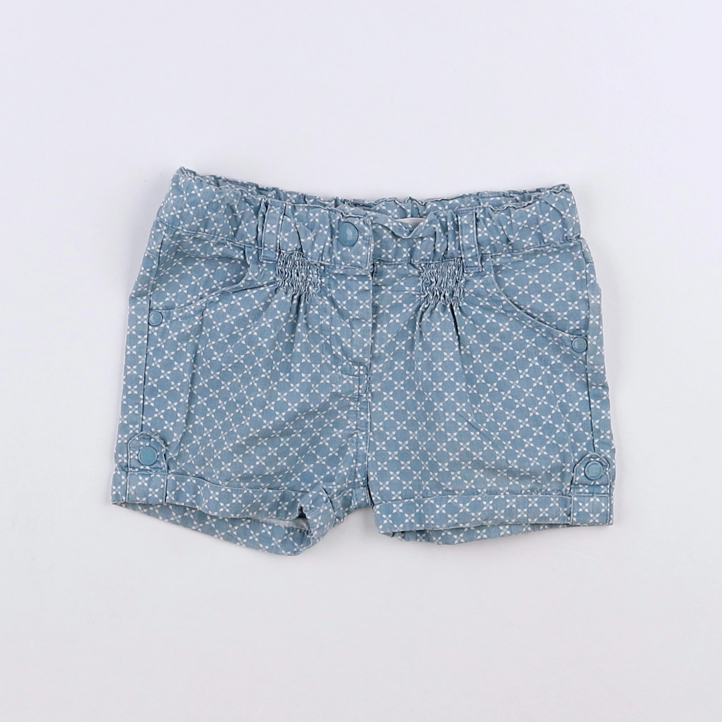 Vertbaudet - short vert - 9 mois