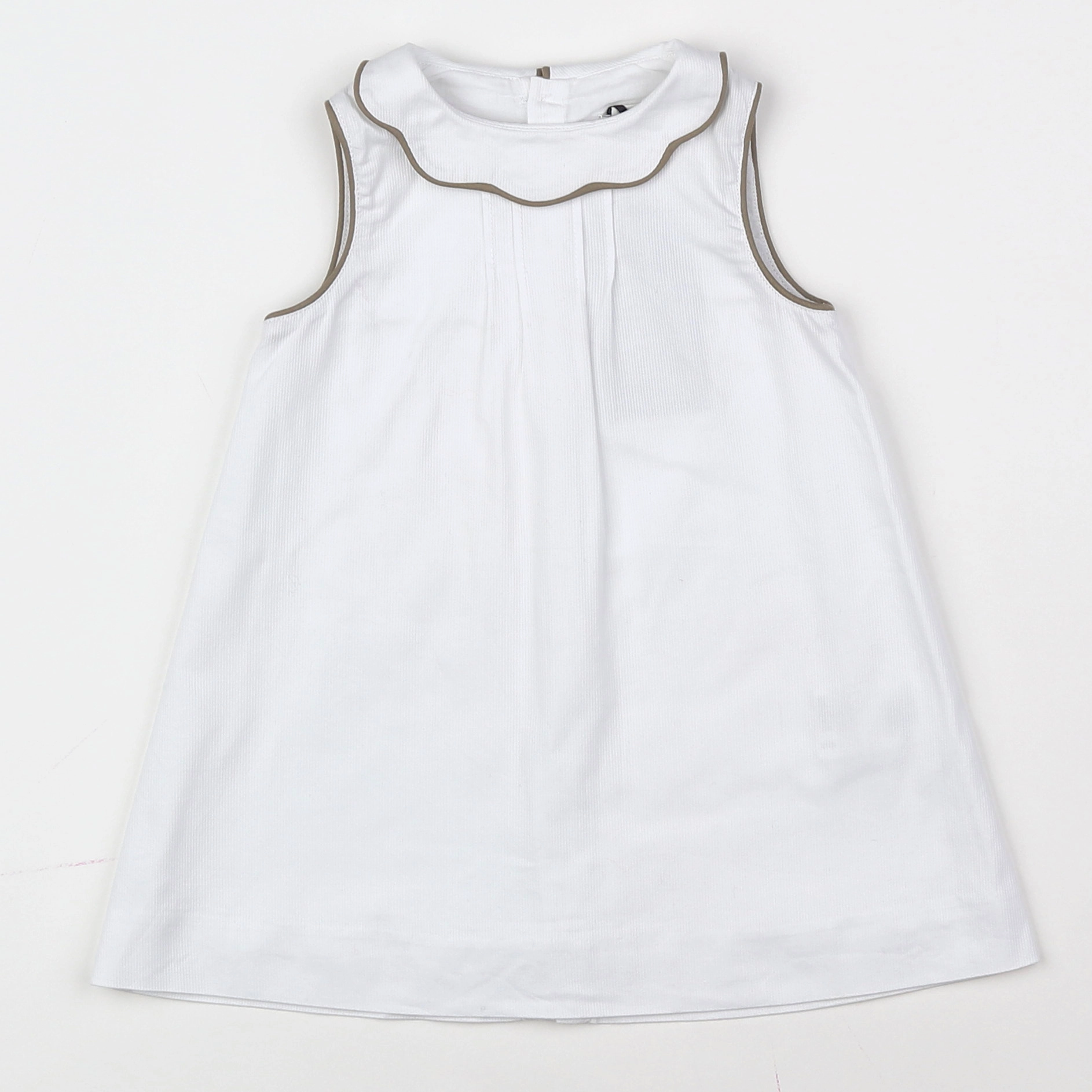 Cyrillus - robe blanc (état neuf) - 12 mois