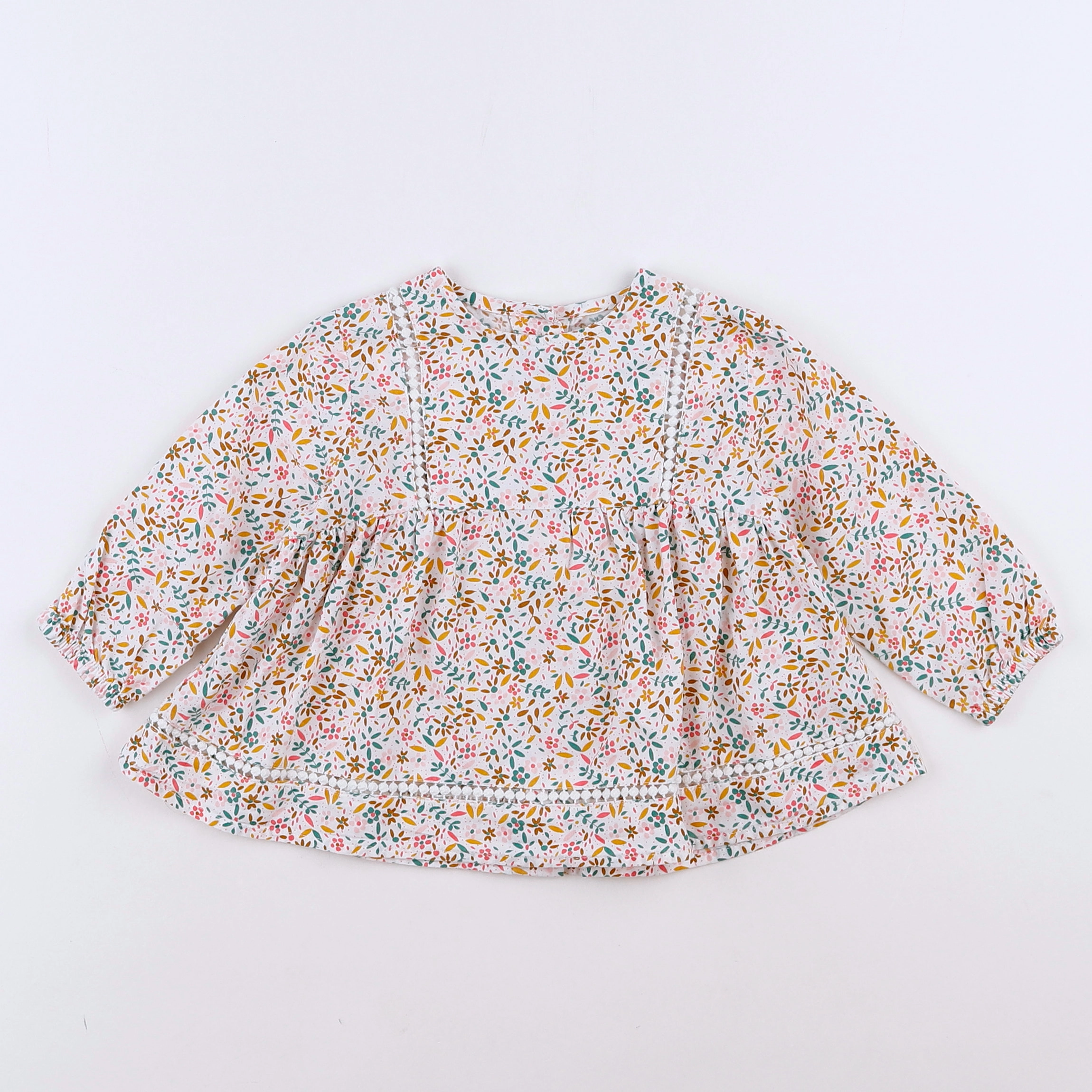 Vertbaudet - blouse blanc - 12 mois