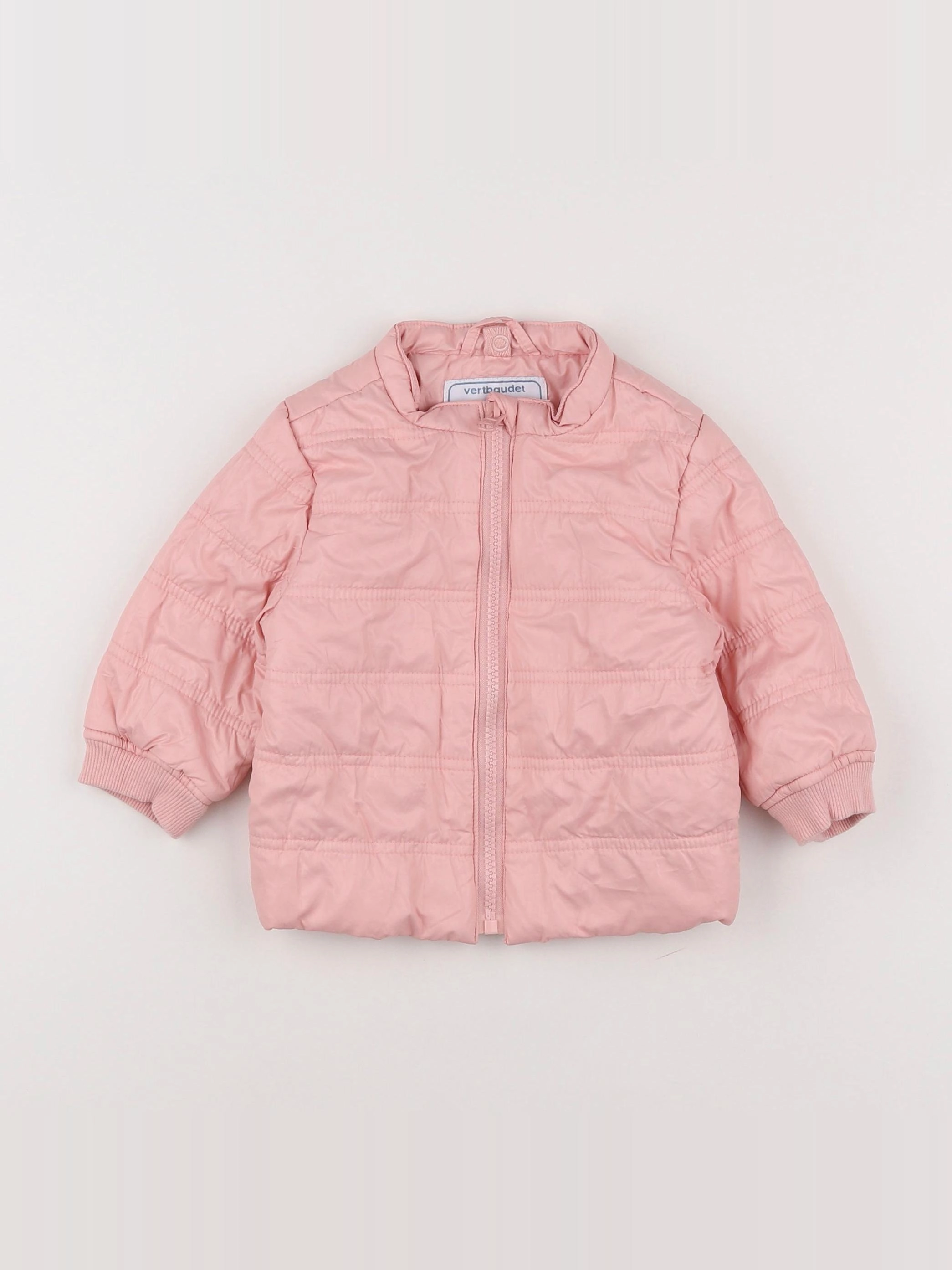 Vertbaudet - doudoune rose - 12 mois