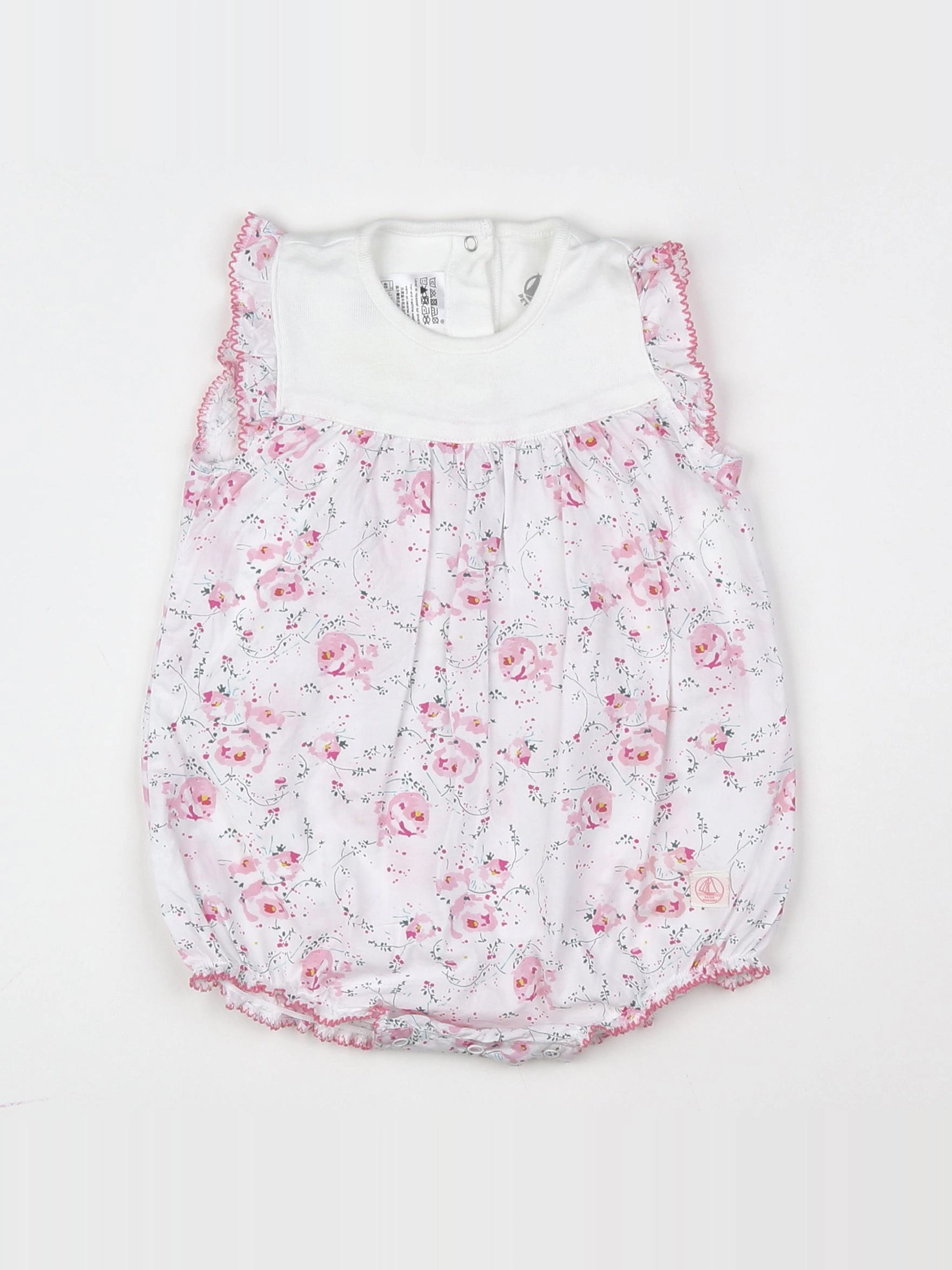 Petit Bateau - combinaison multicolore - 6 mois