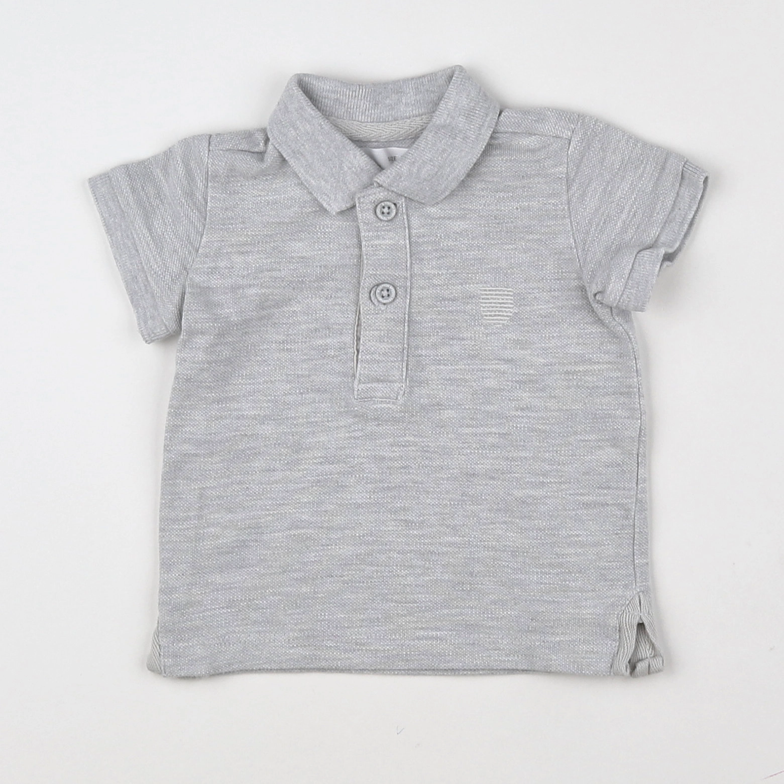 Zara - polo gris - 3/6 mois