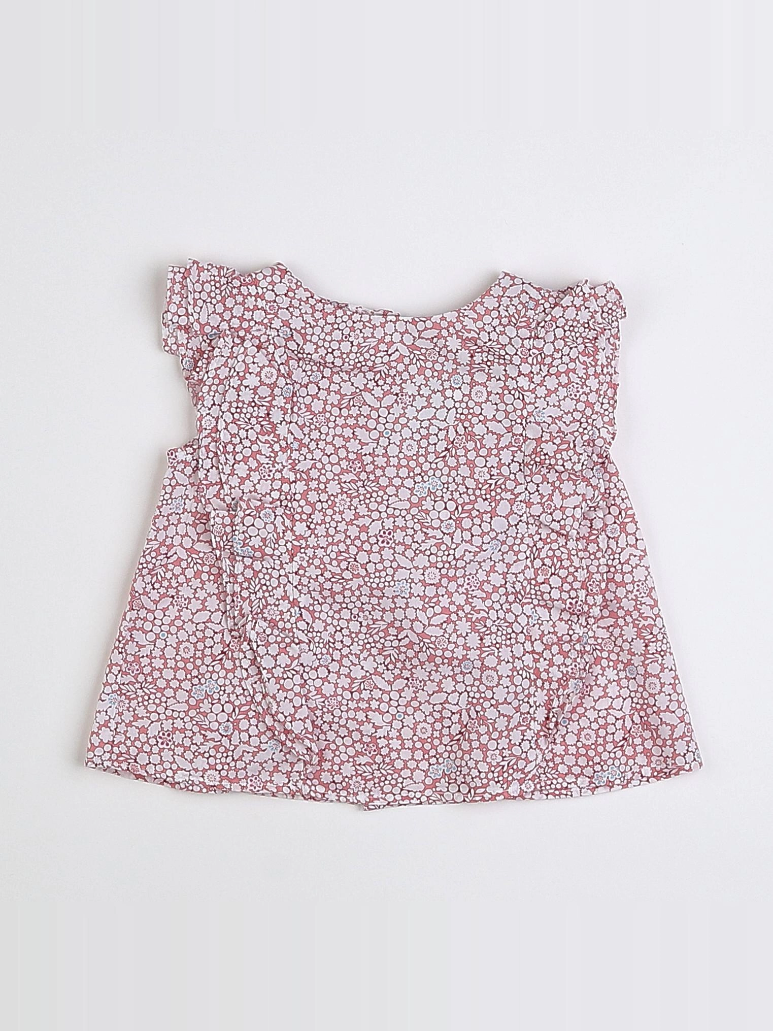 Jacadi - blouse blanc, rose - 12 mois