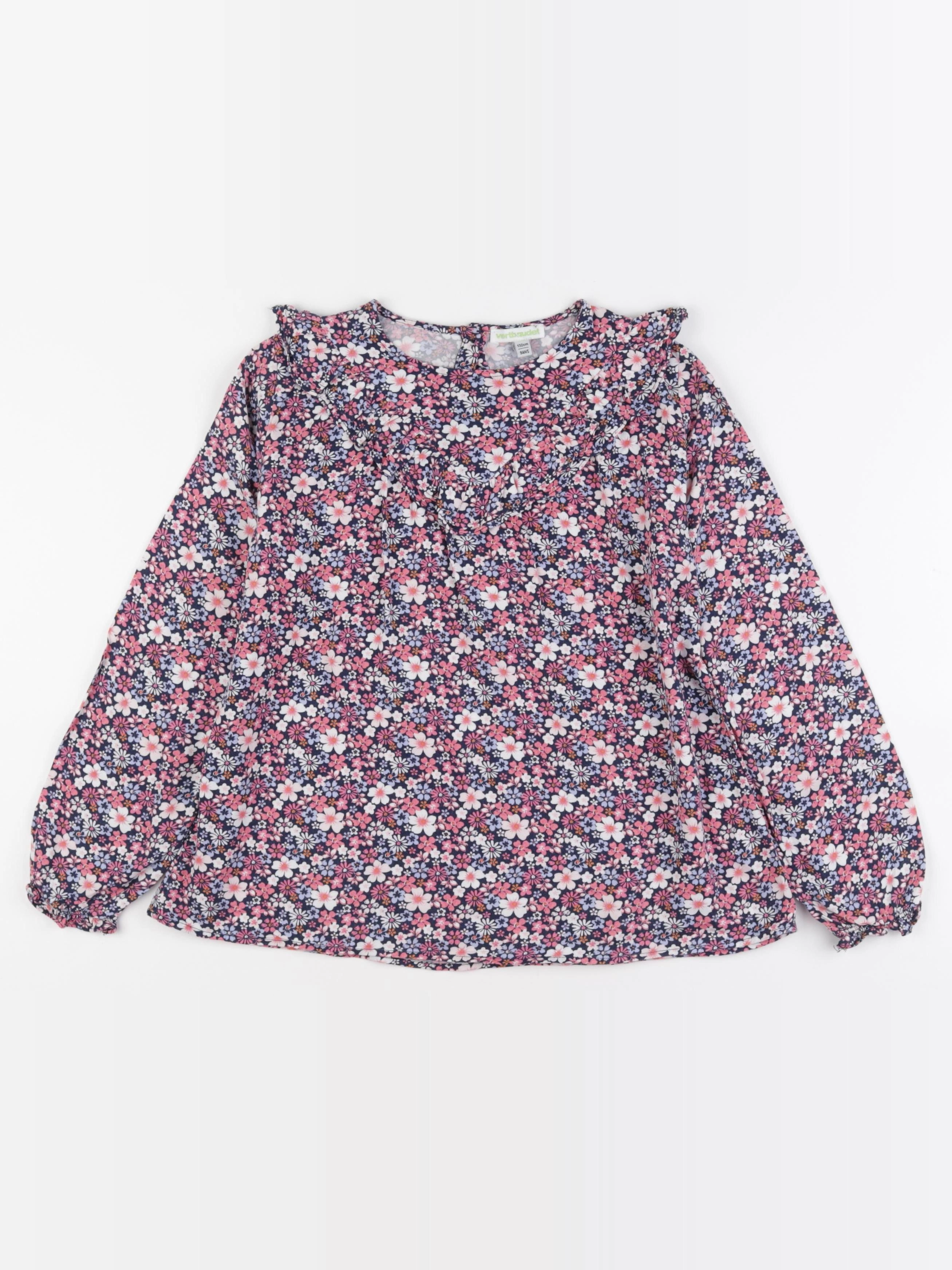 Vertbaudet - blouse rose, bleu - 9 ans