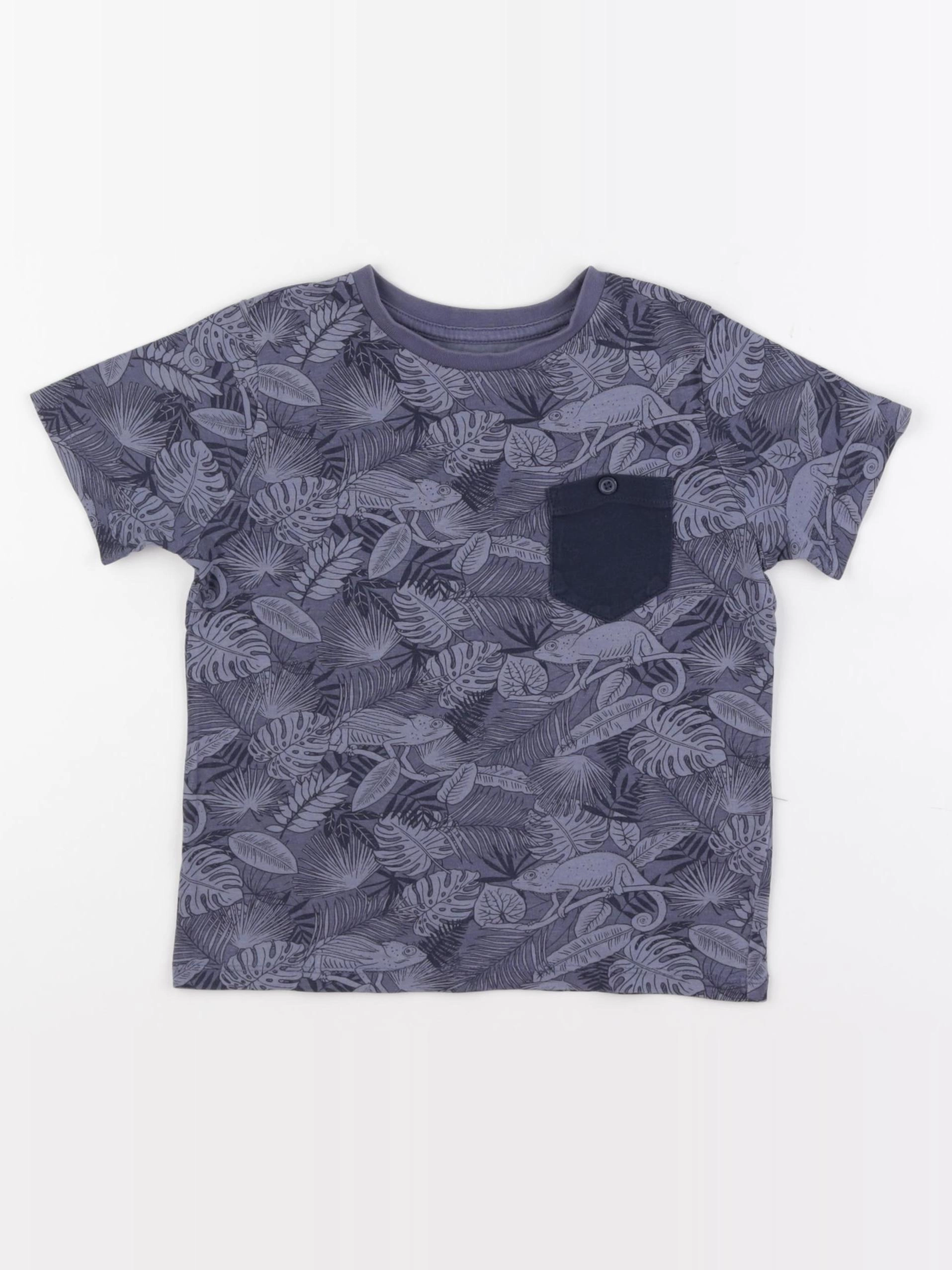Vertbaudet - tee-shirt bleu - 5 ans