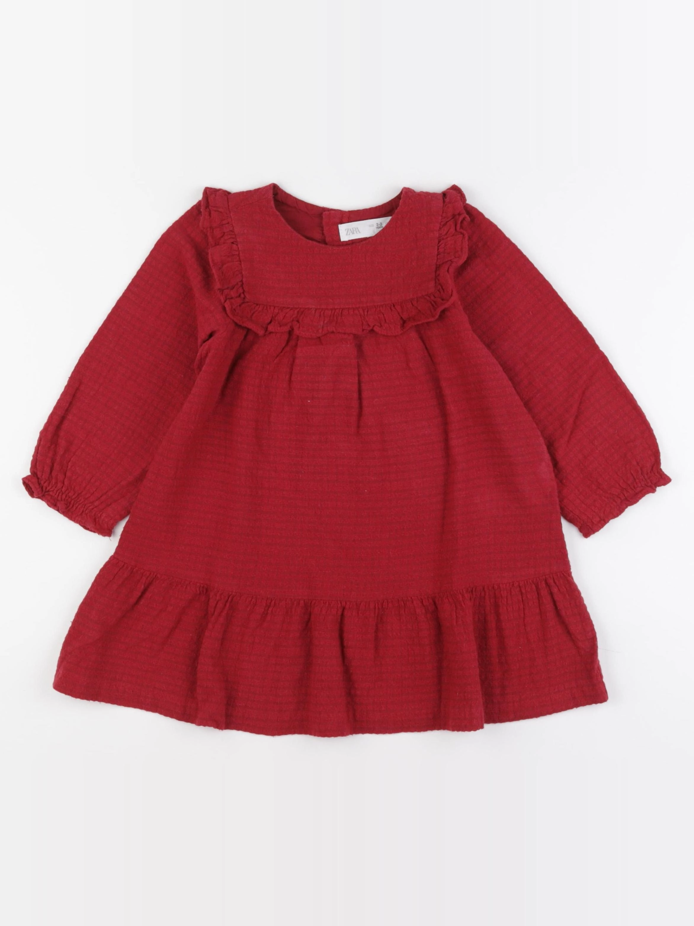Zara - robe rouge - 2/3 ans