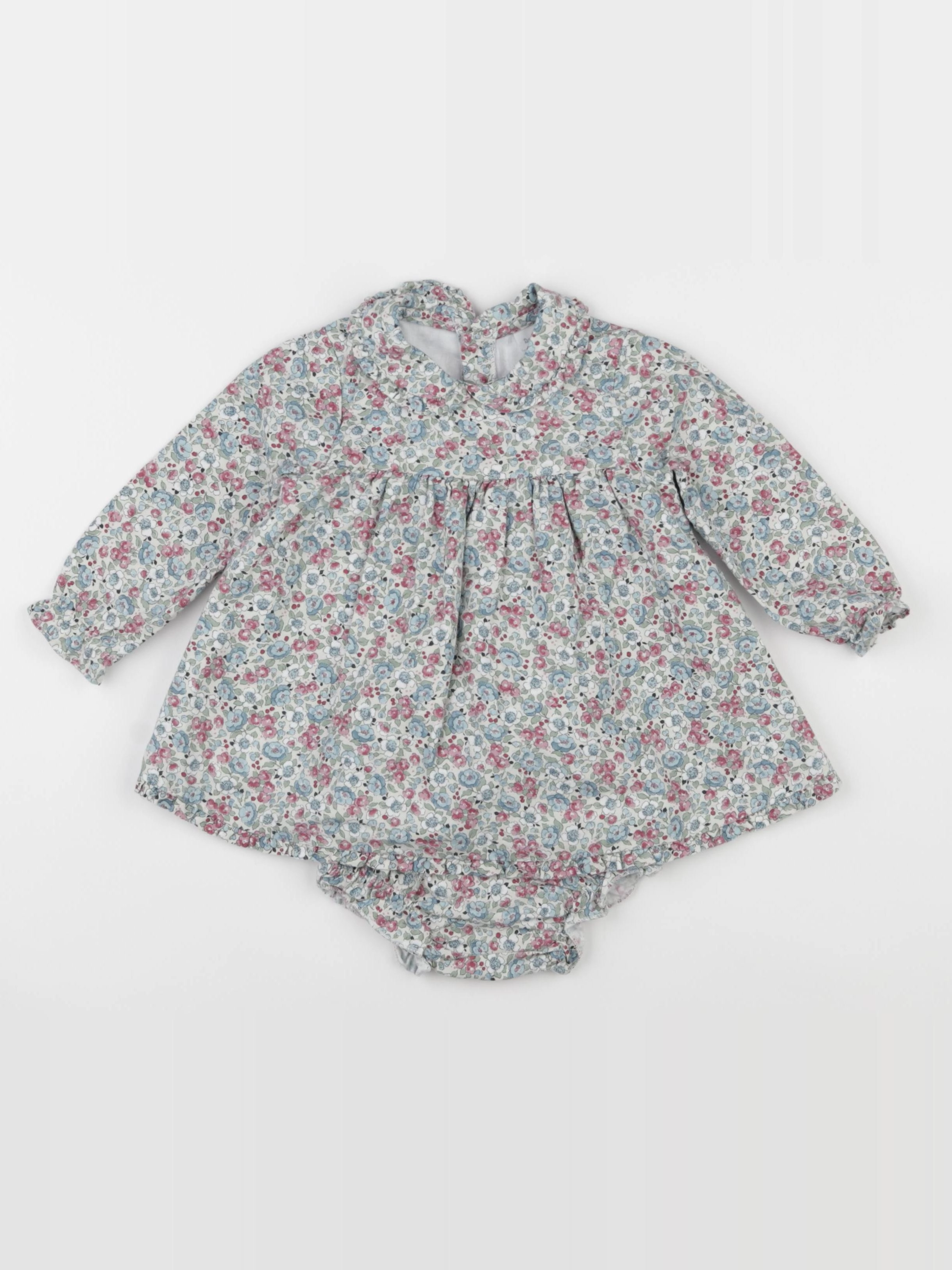 Dona Carmen - robe bleu, rose, vert - 12 mois