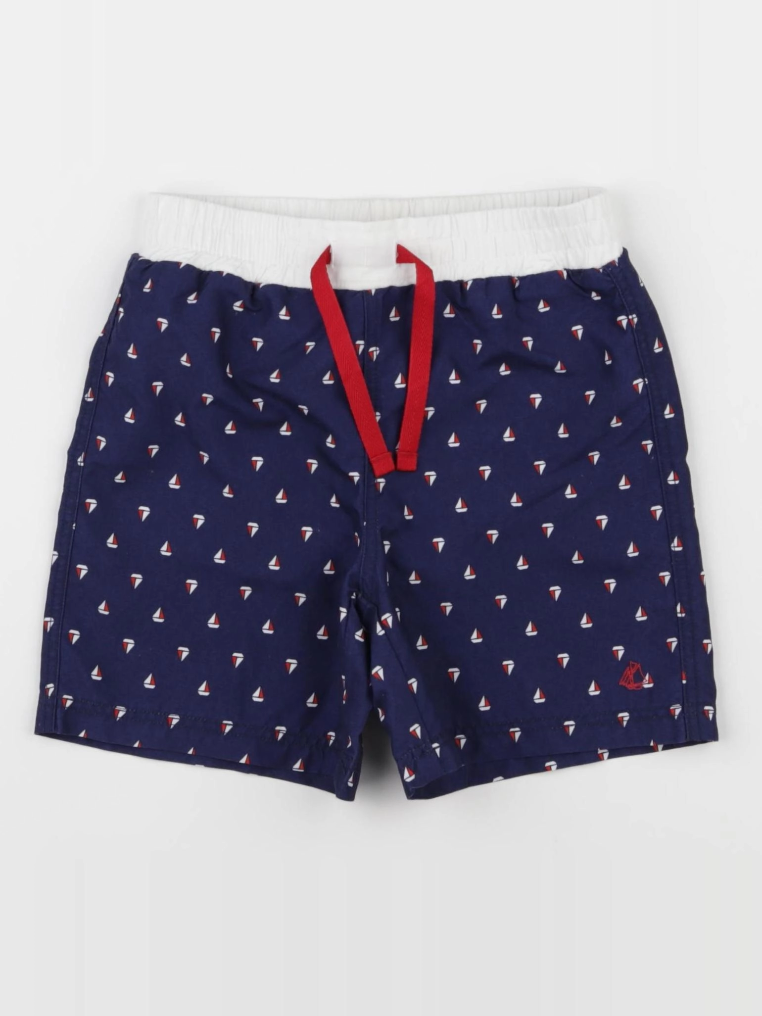 Petit Bateau - maillot de bain bleu, blanc - 3 ans