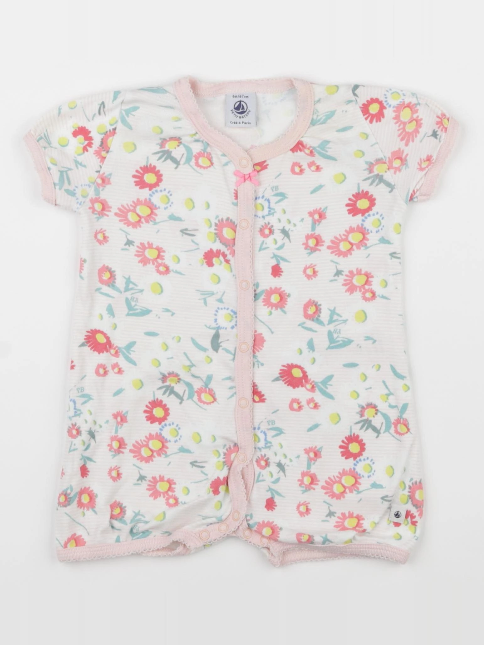 Petit Bateau - pyjama coton multicolore - 6 mois