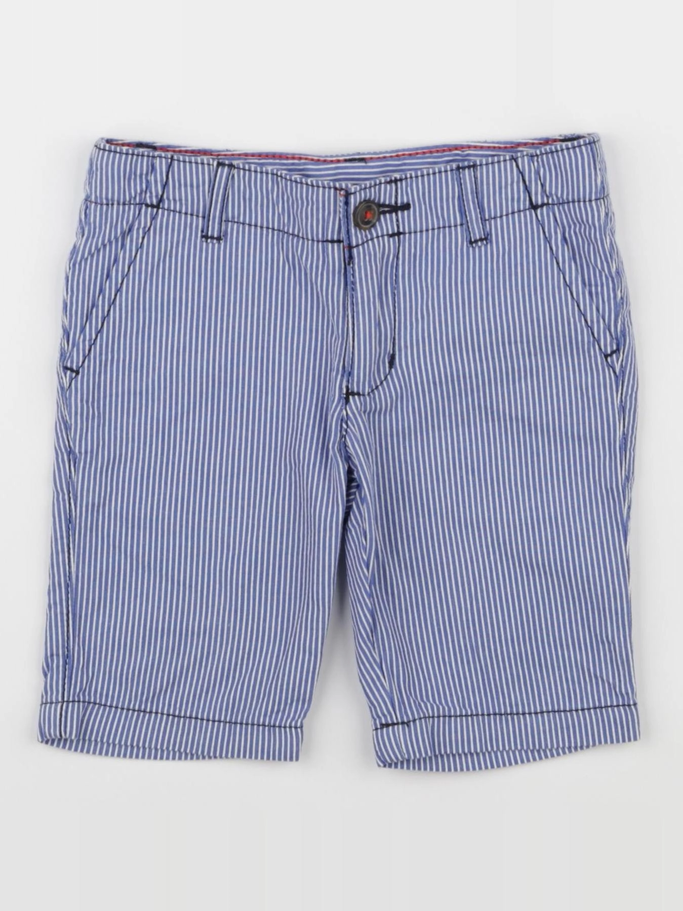 Petit Bateau - short blanc, bleu - 3 ans