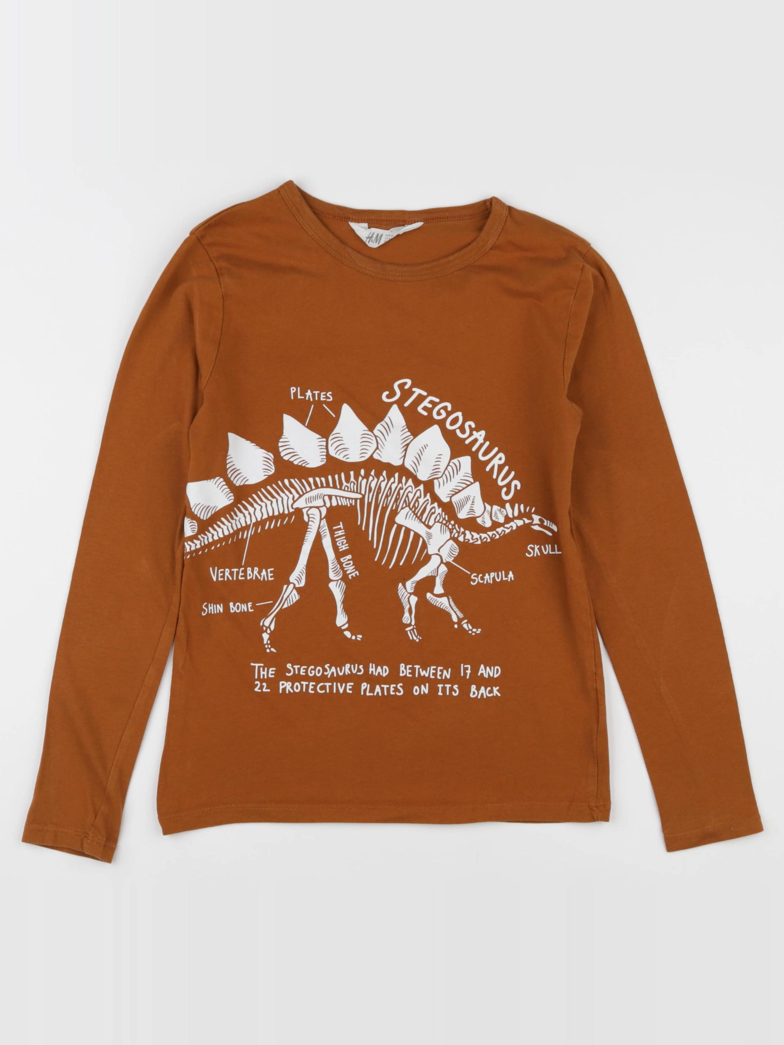 H&M - tee-shirt marron - 8/10 ans