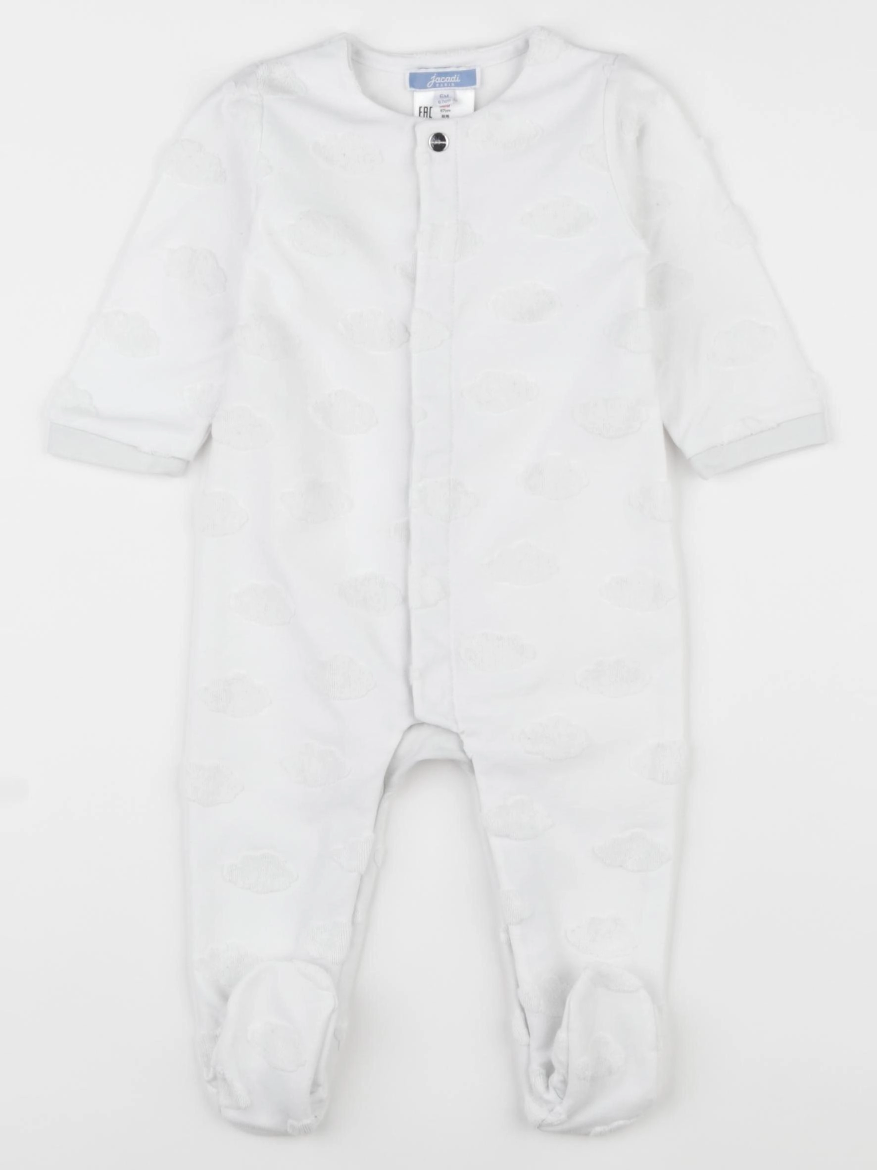 Jacadi - pyjama coton blanc - 6 mois