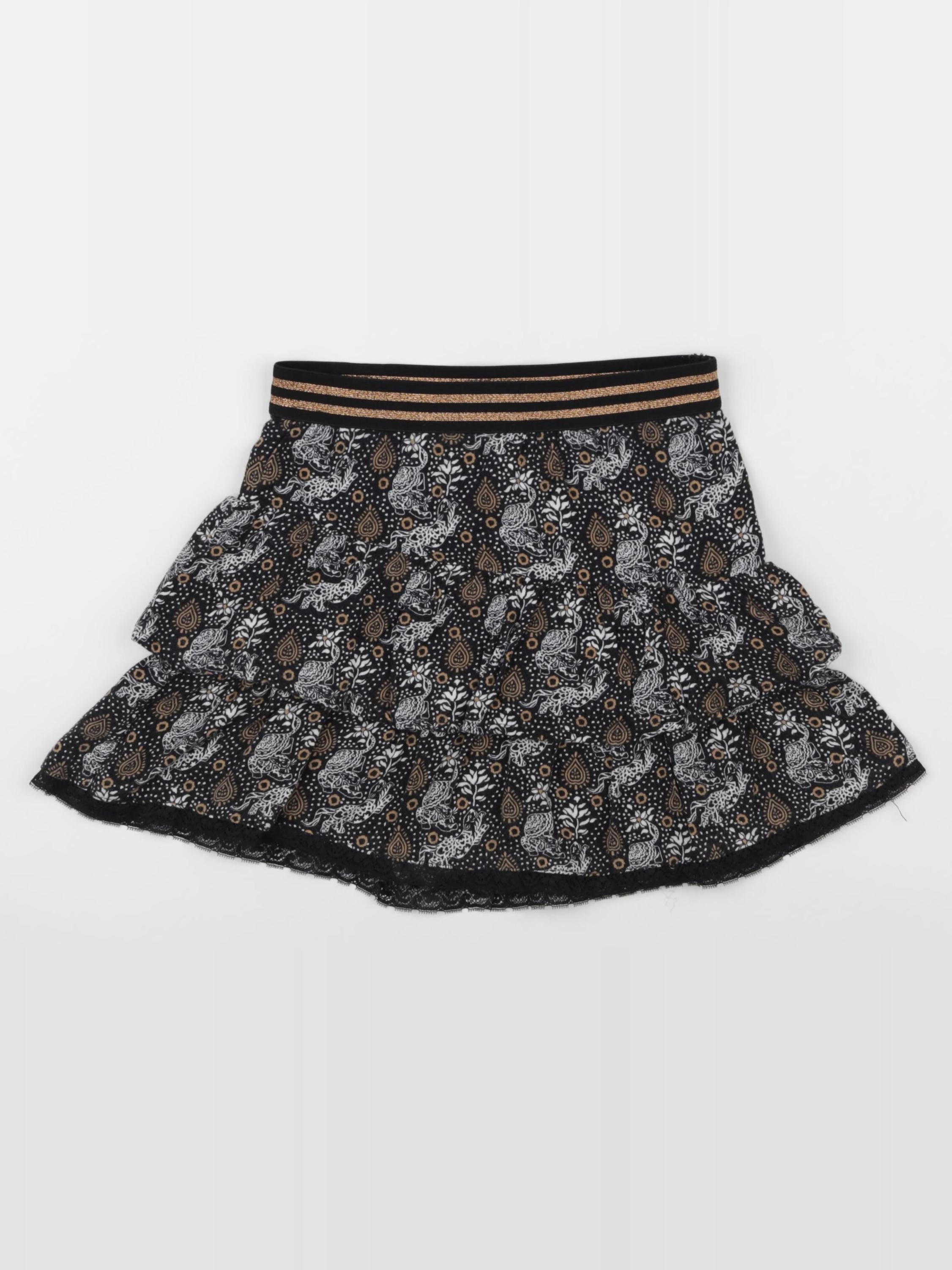IKKS - jupe noir, marron - 8 ans