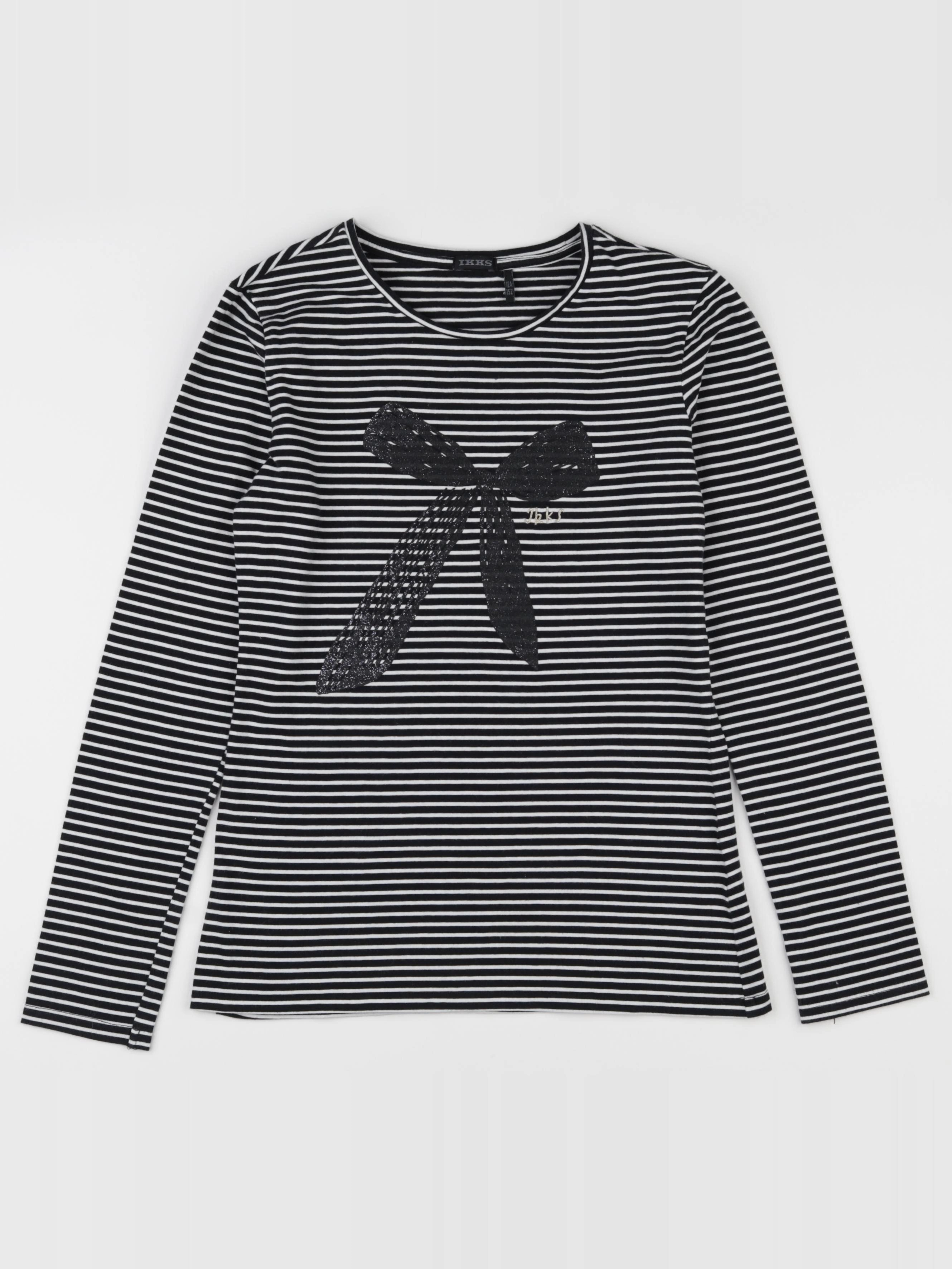 IKKS - tee-shirt blanc, noir - 12 ans