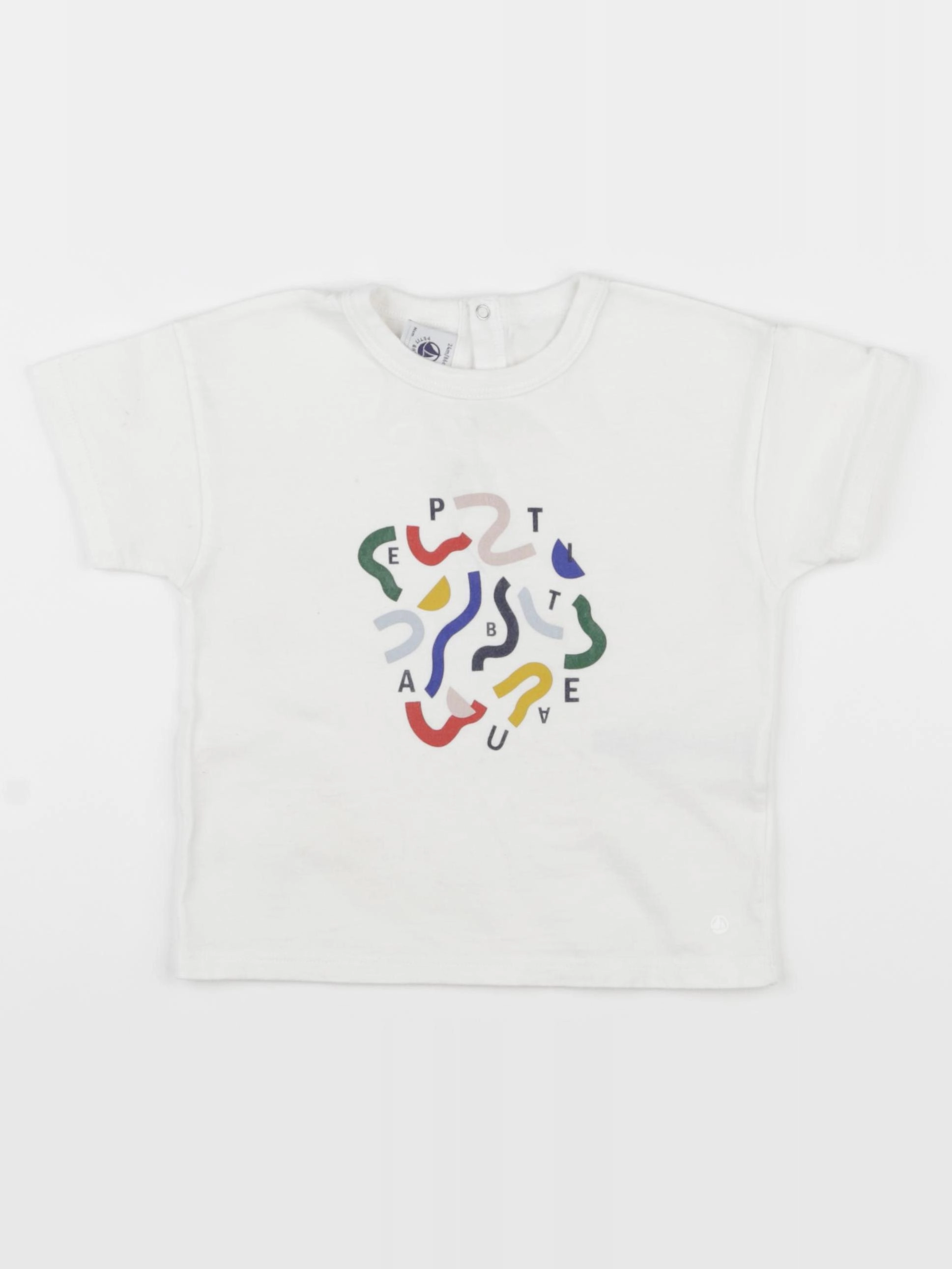 Petit Bateau - tee-shirt blanc - 24 mois