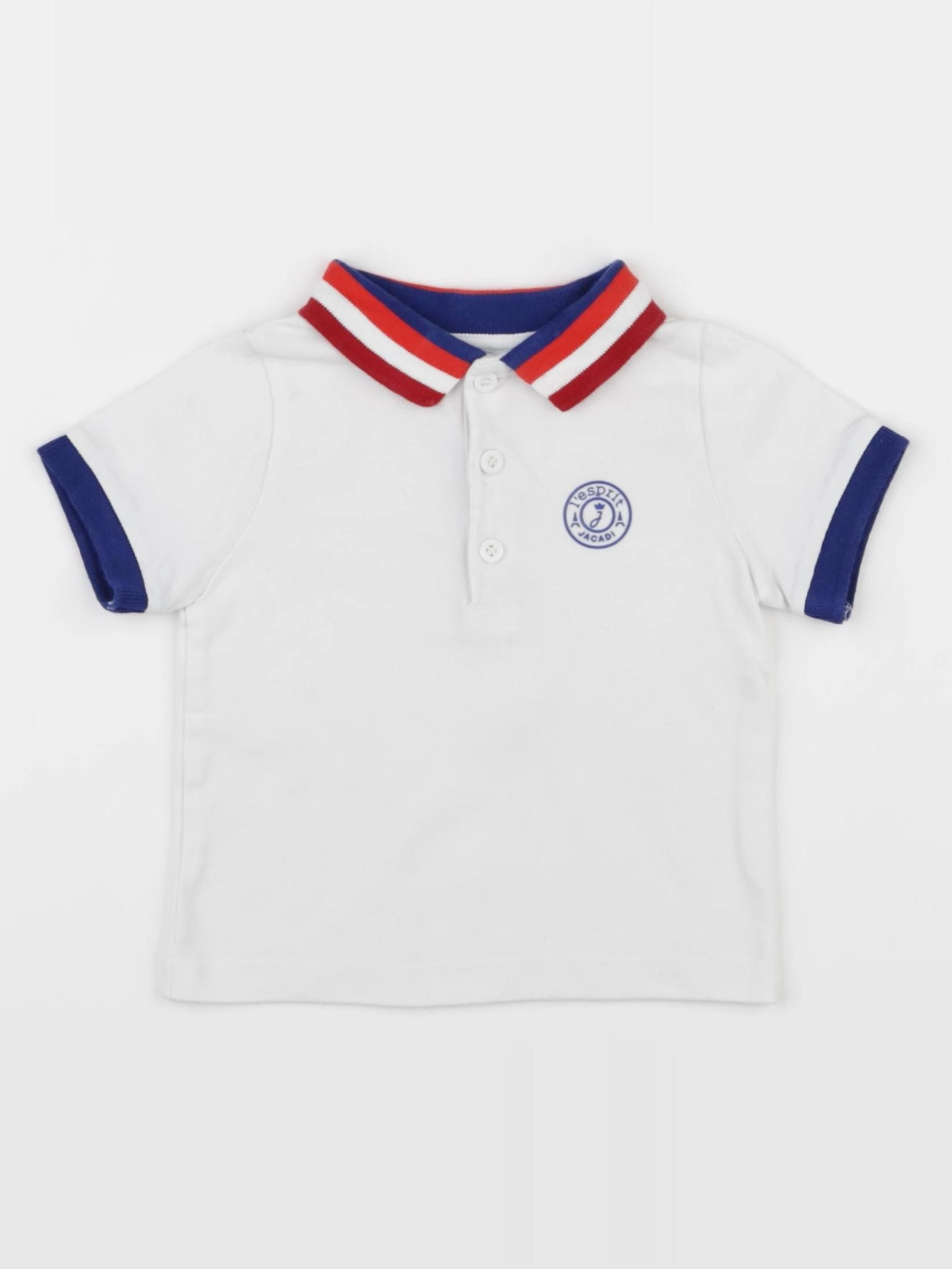 Jacadi - polo blanc - 12 mois