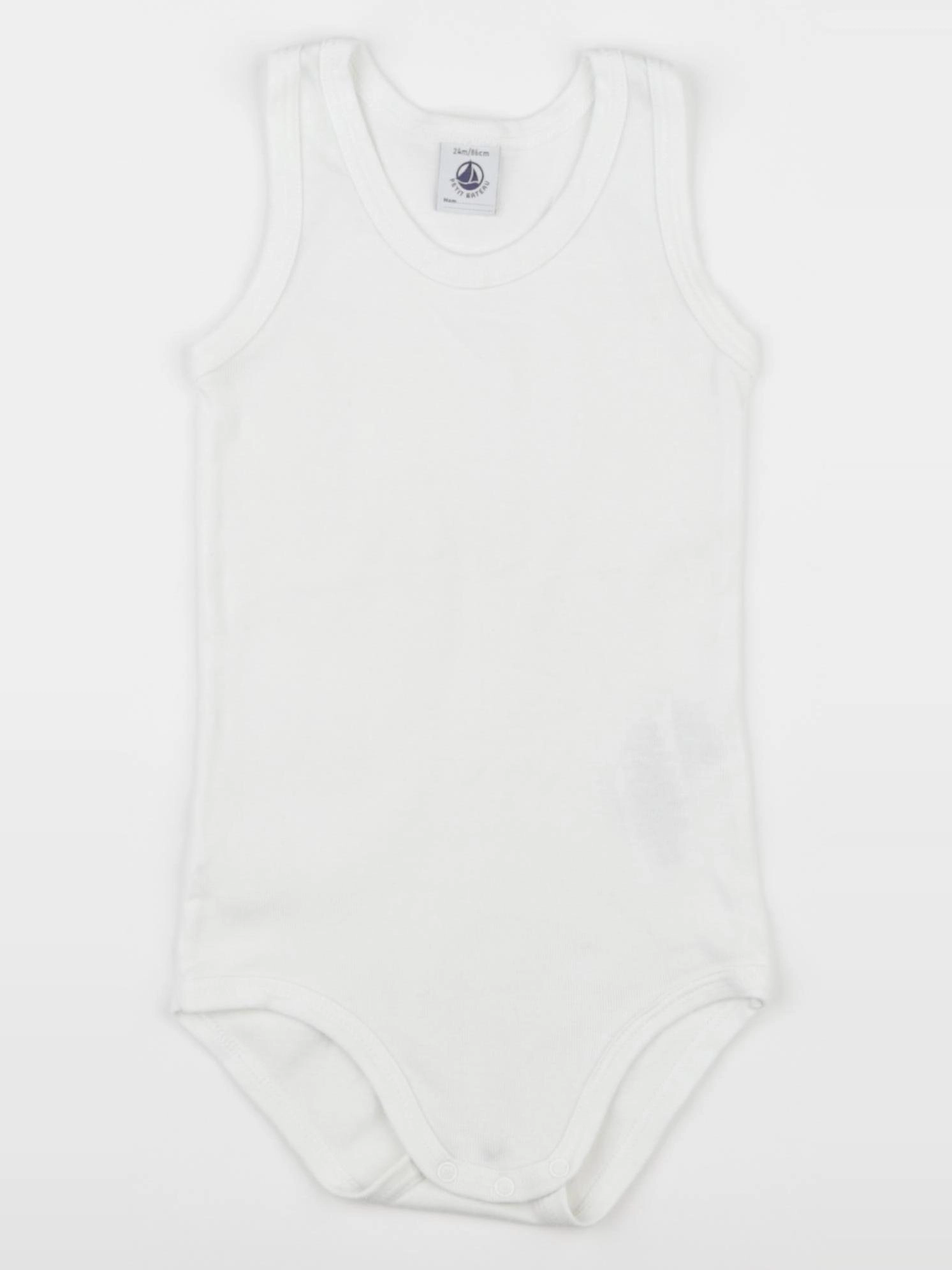 Petit Bateau - body beige - 24 mois