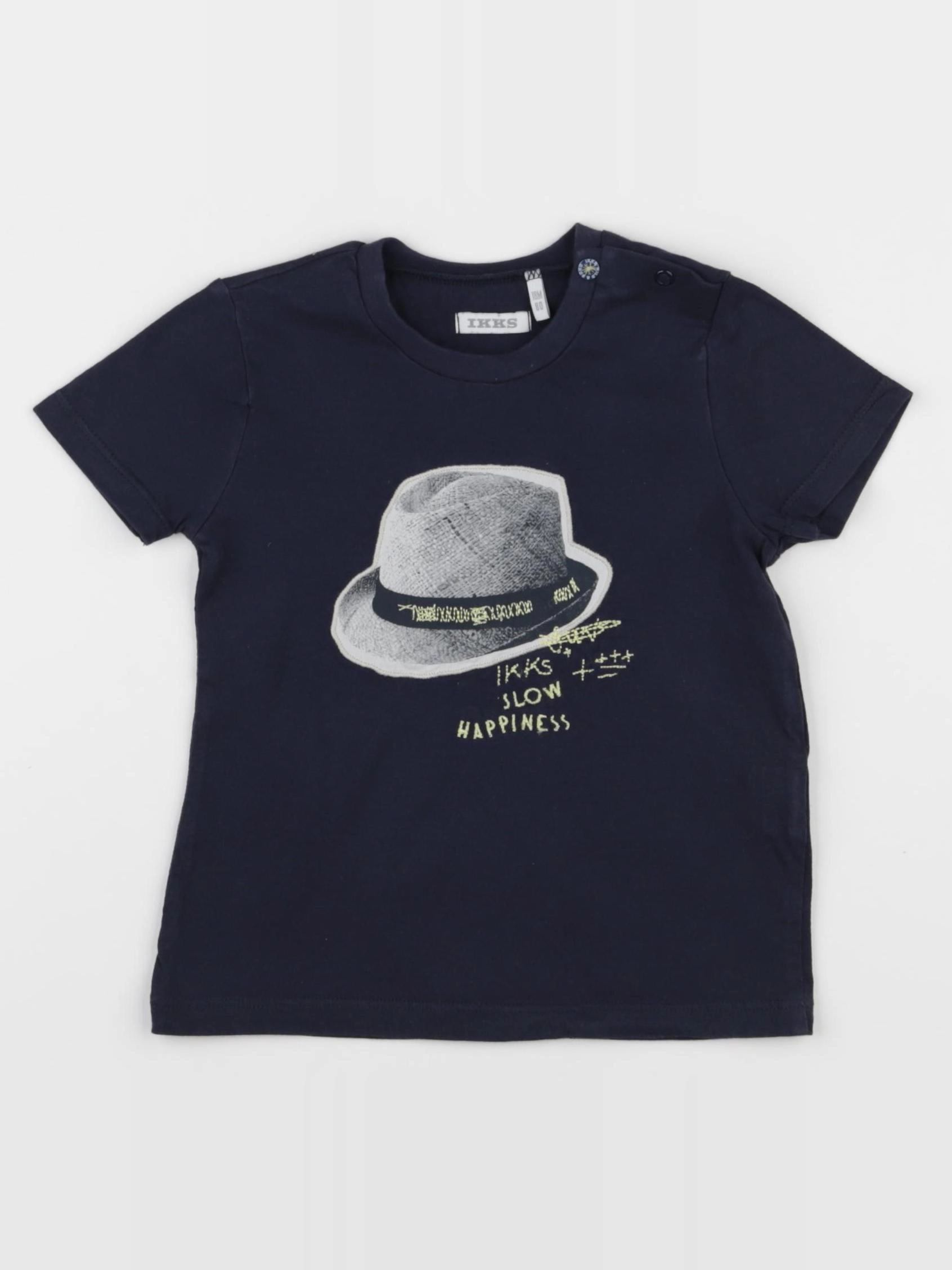 IKKS - tee-shirt bleu - 18 mois