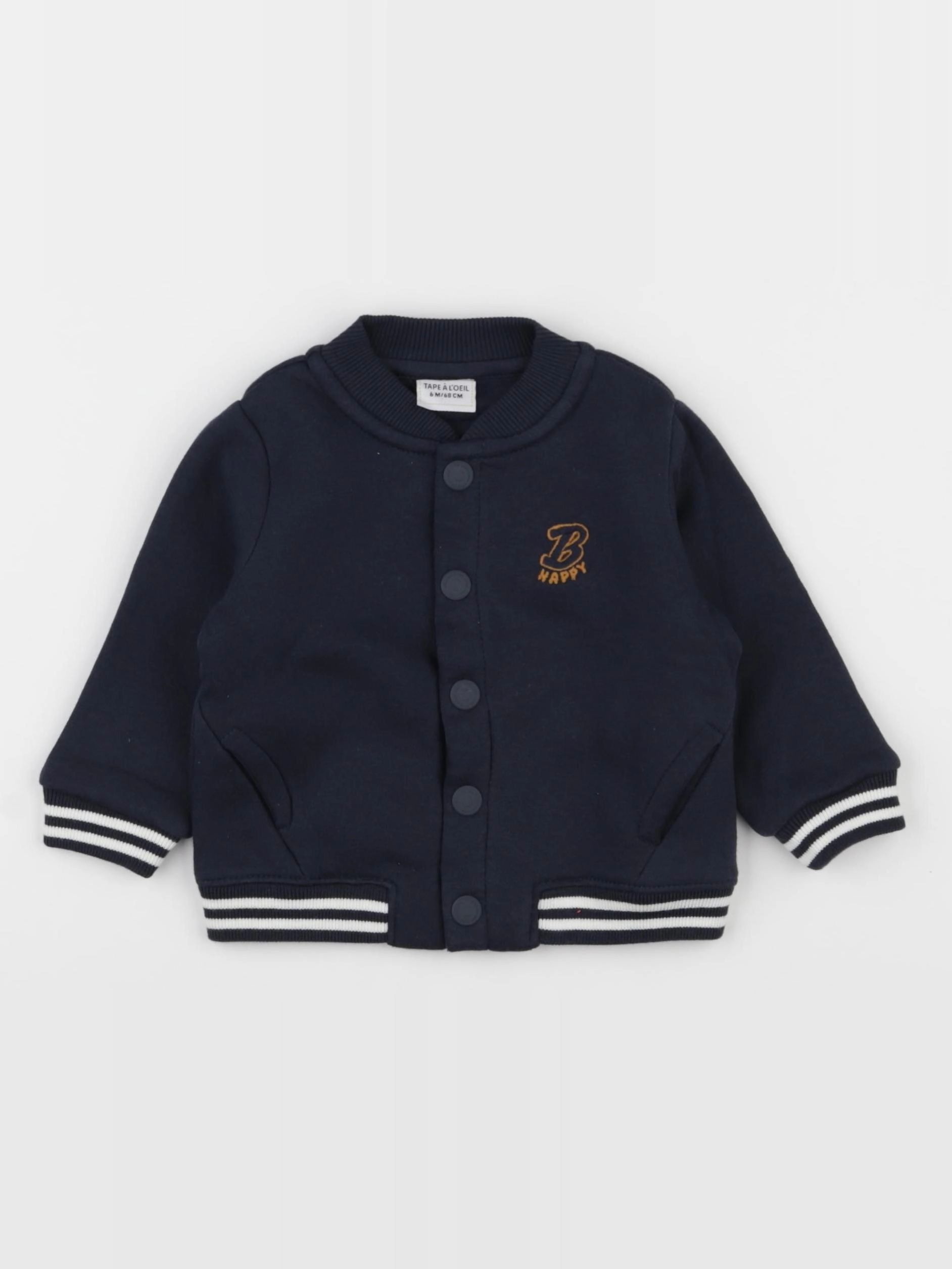 Tape à l'oeil - sweat bleu - 6 mois