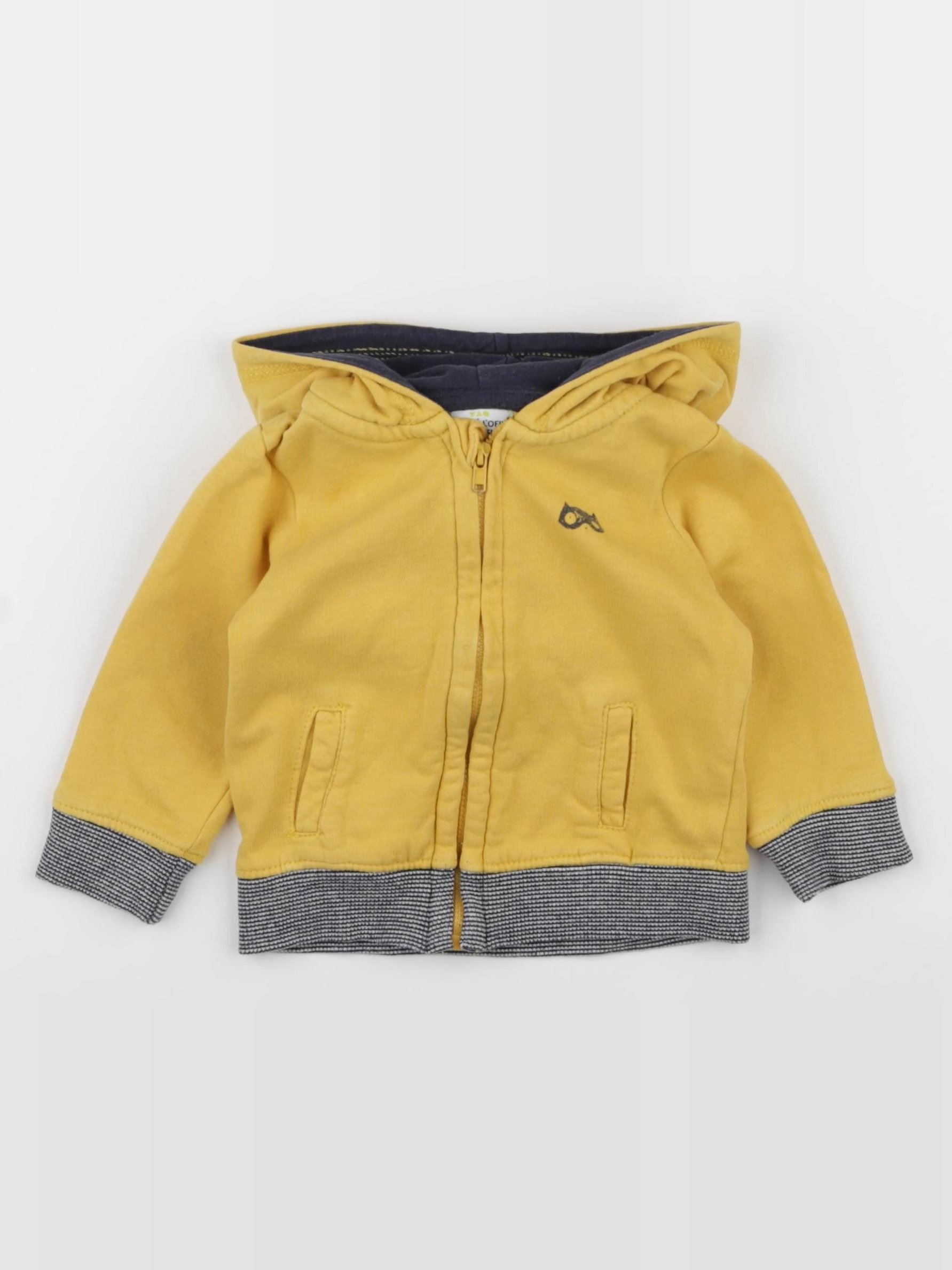 Tape à l'oeil - sweat jaune - 6 mois