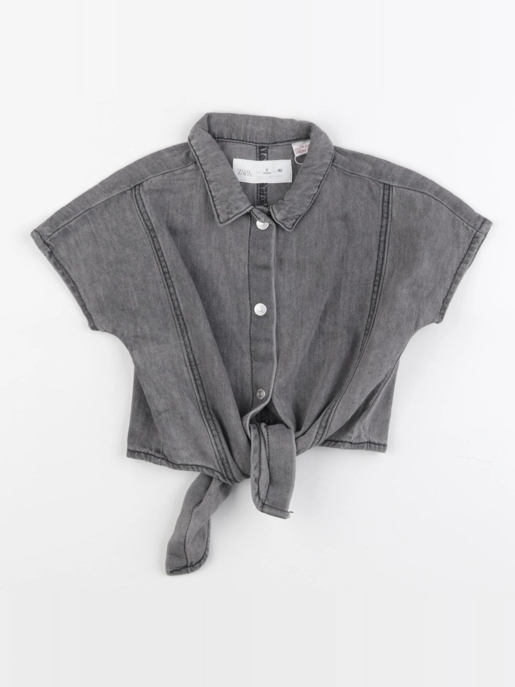 Zara - chemise noir - 2 ans