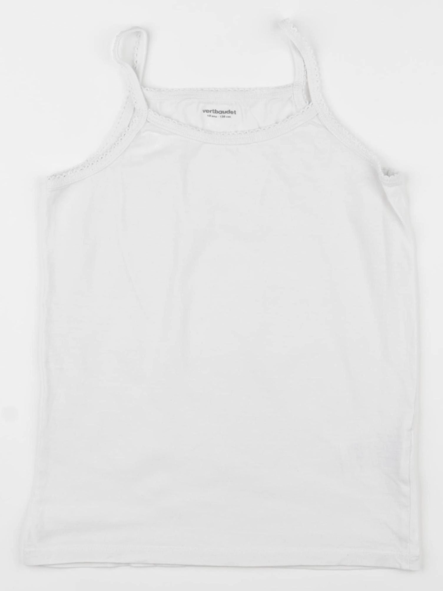 Vertbaudet - maillot de corps blanc - 10 ans