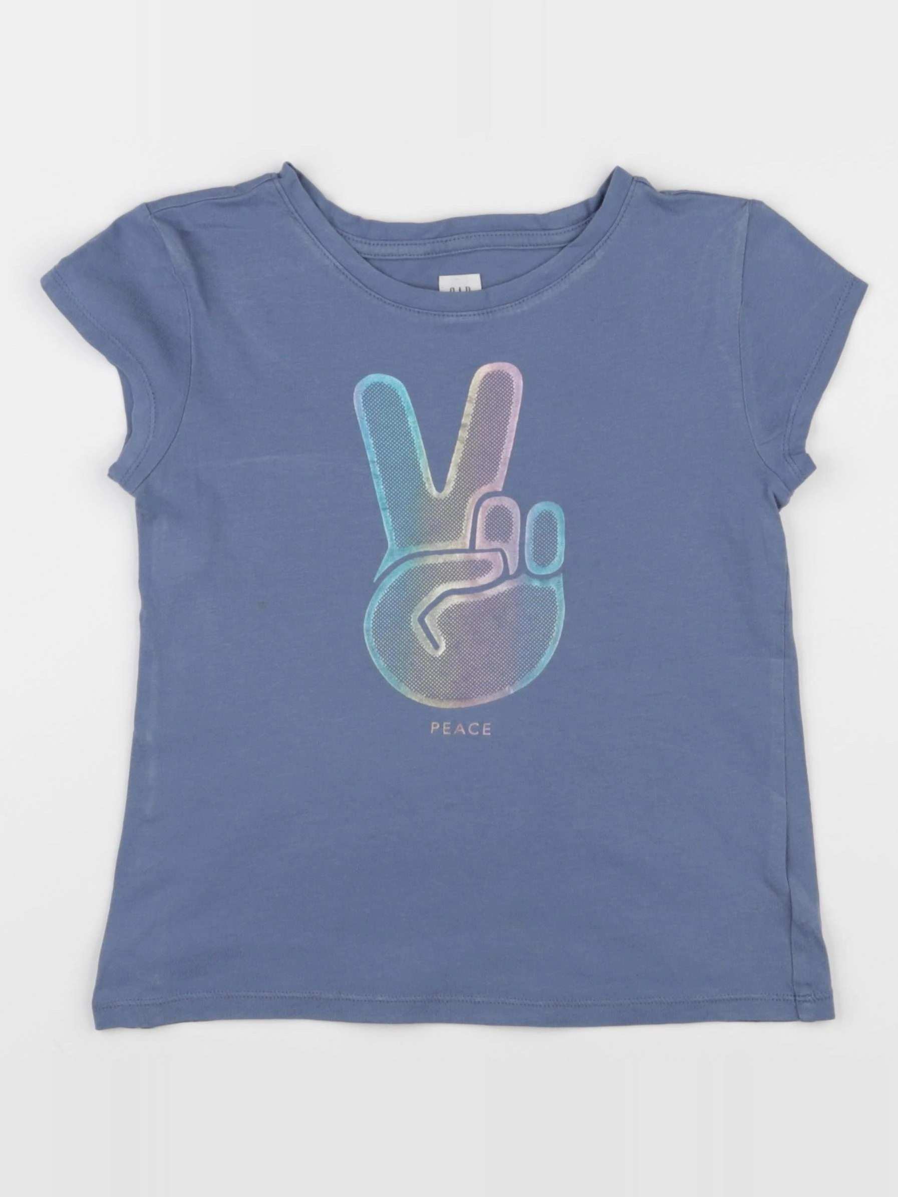 GAP - tee-shirt bleu - 6/7 ans