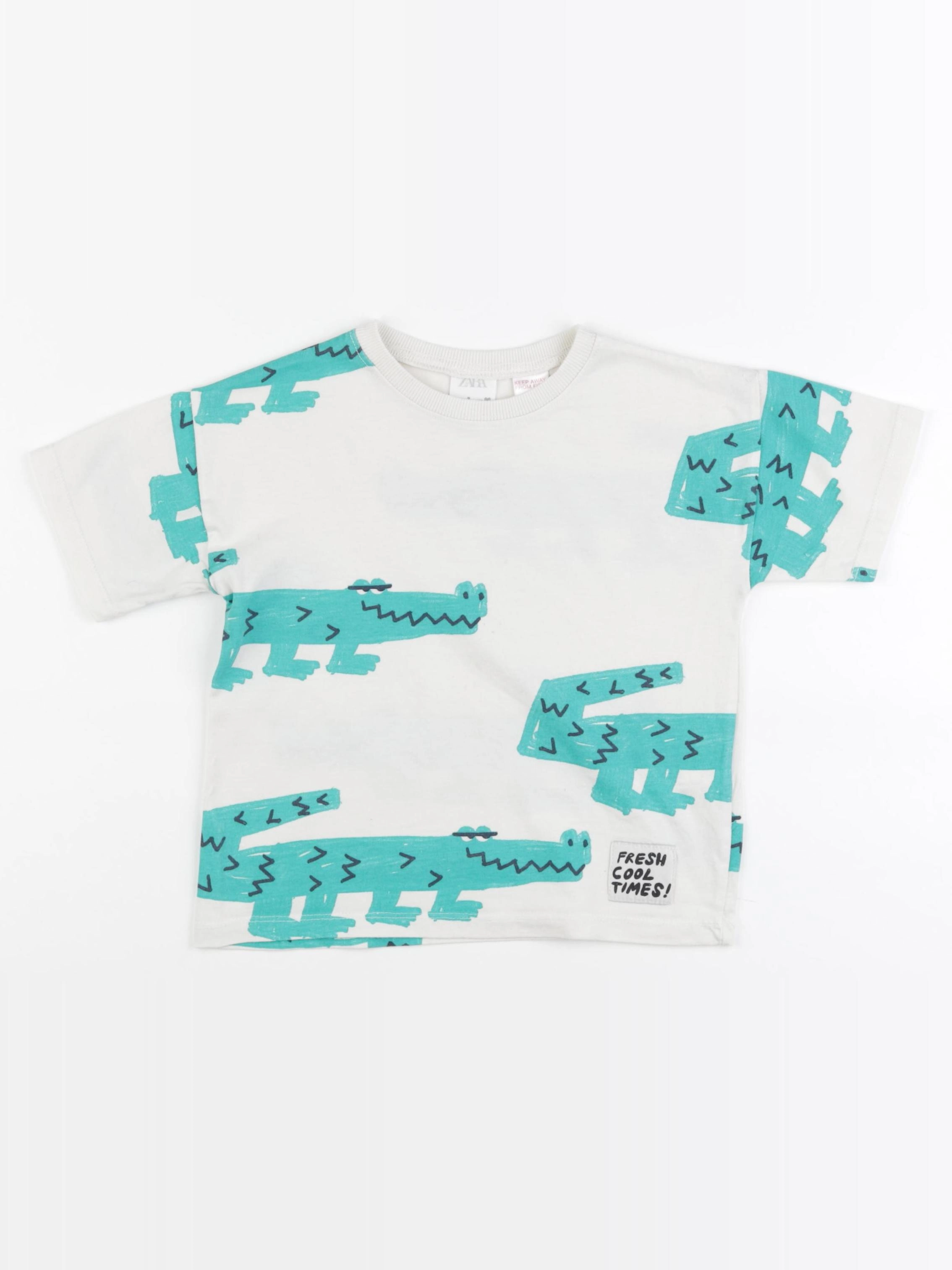 Zara - tee-shirt vert - 3 ans