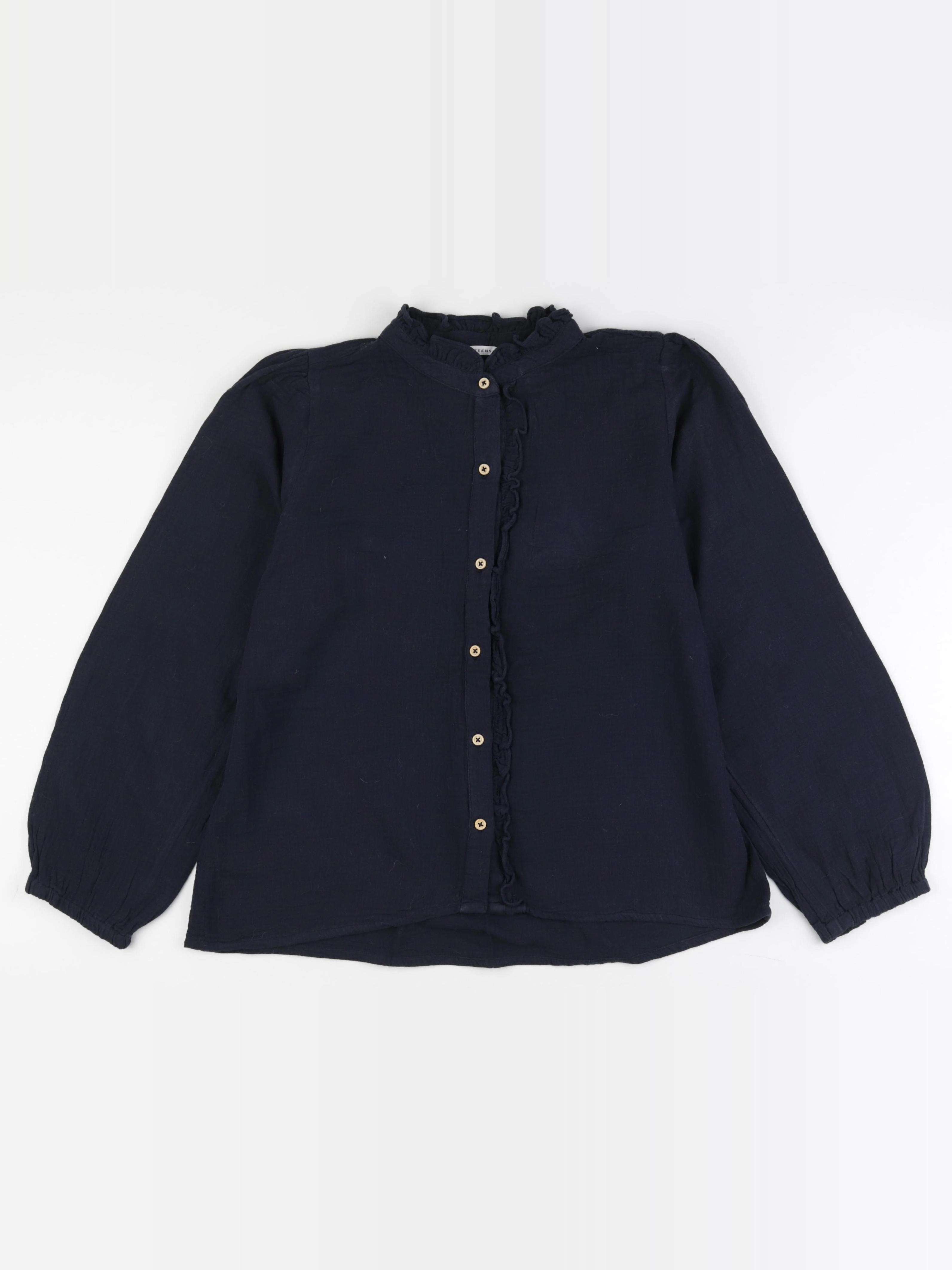 Monoprix - blouse bleu - 14 ans