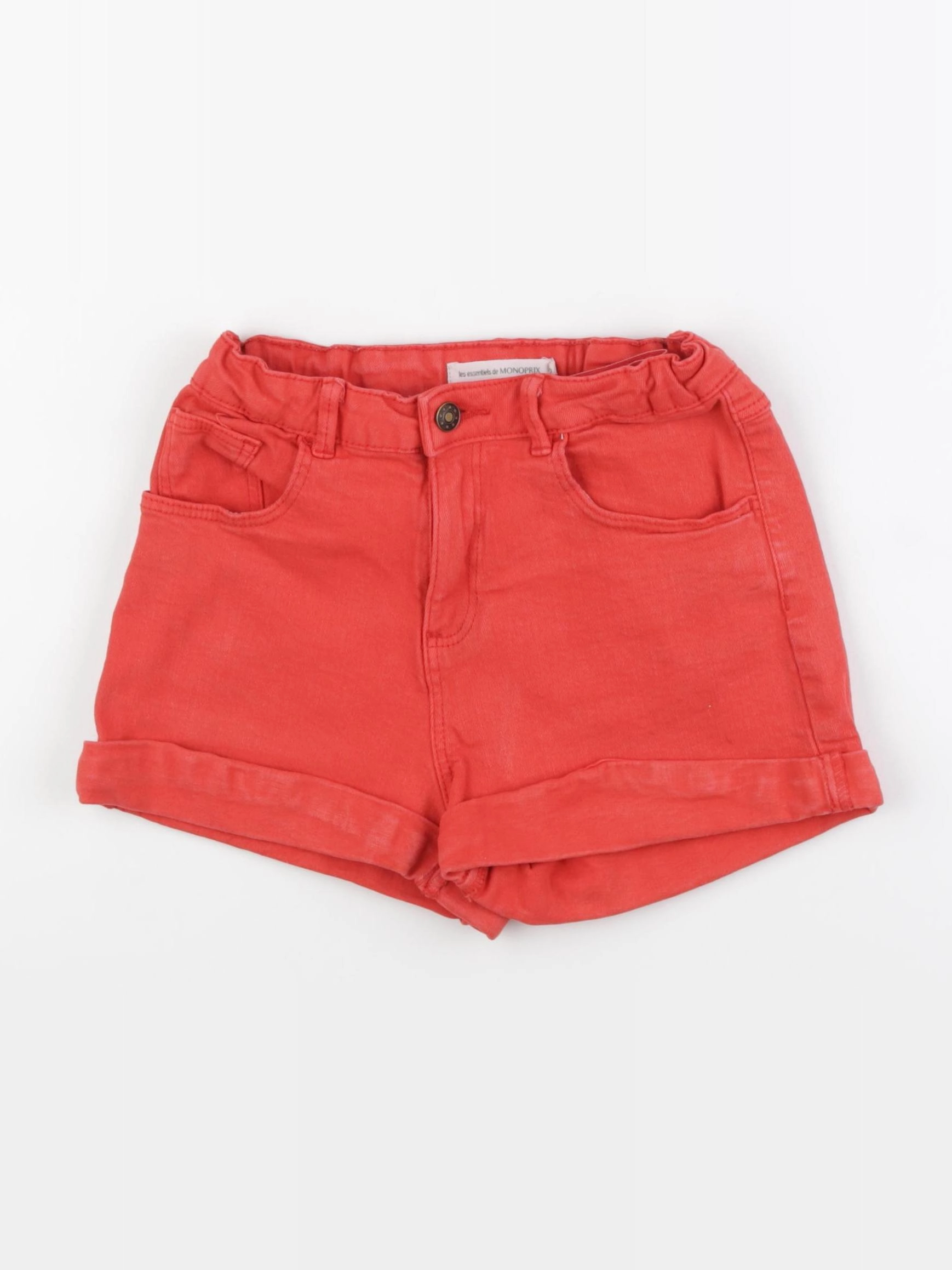 Monoprix - short rouge - 12 ans