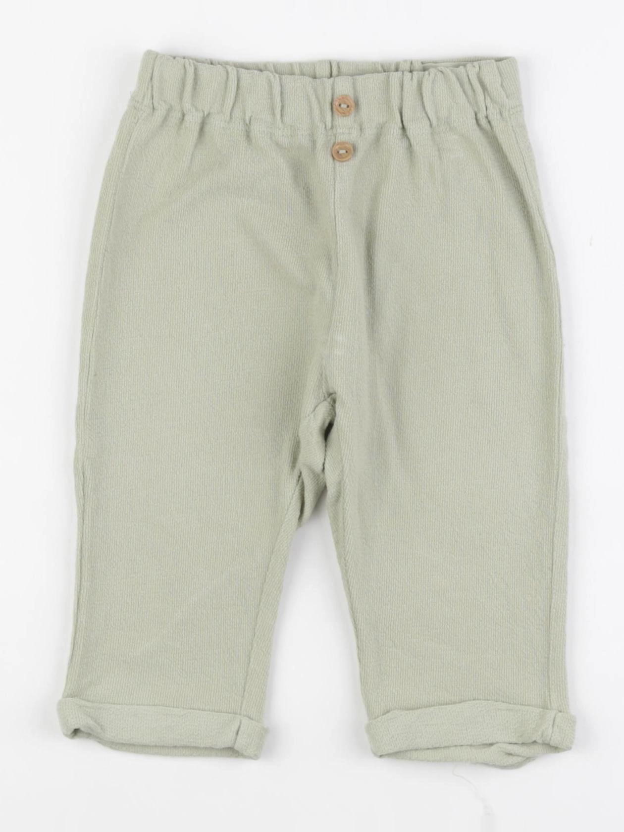 H&M - sarouel vert - 9/12 mois