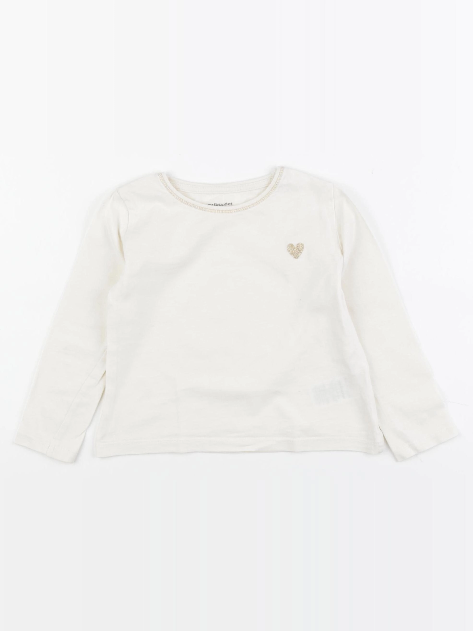 Vertbaudet - tee-shirt beige - 3 ans